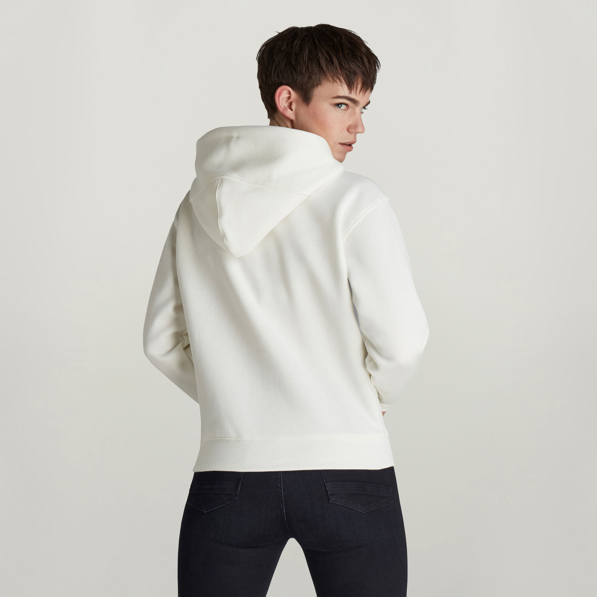 g star hoodie white