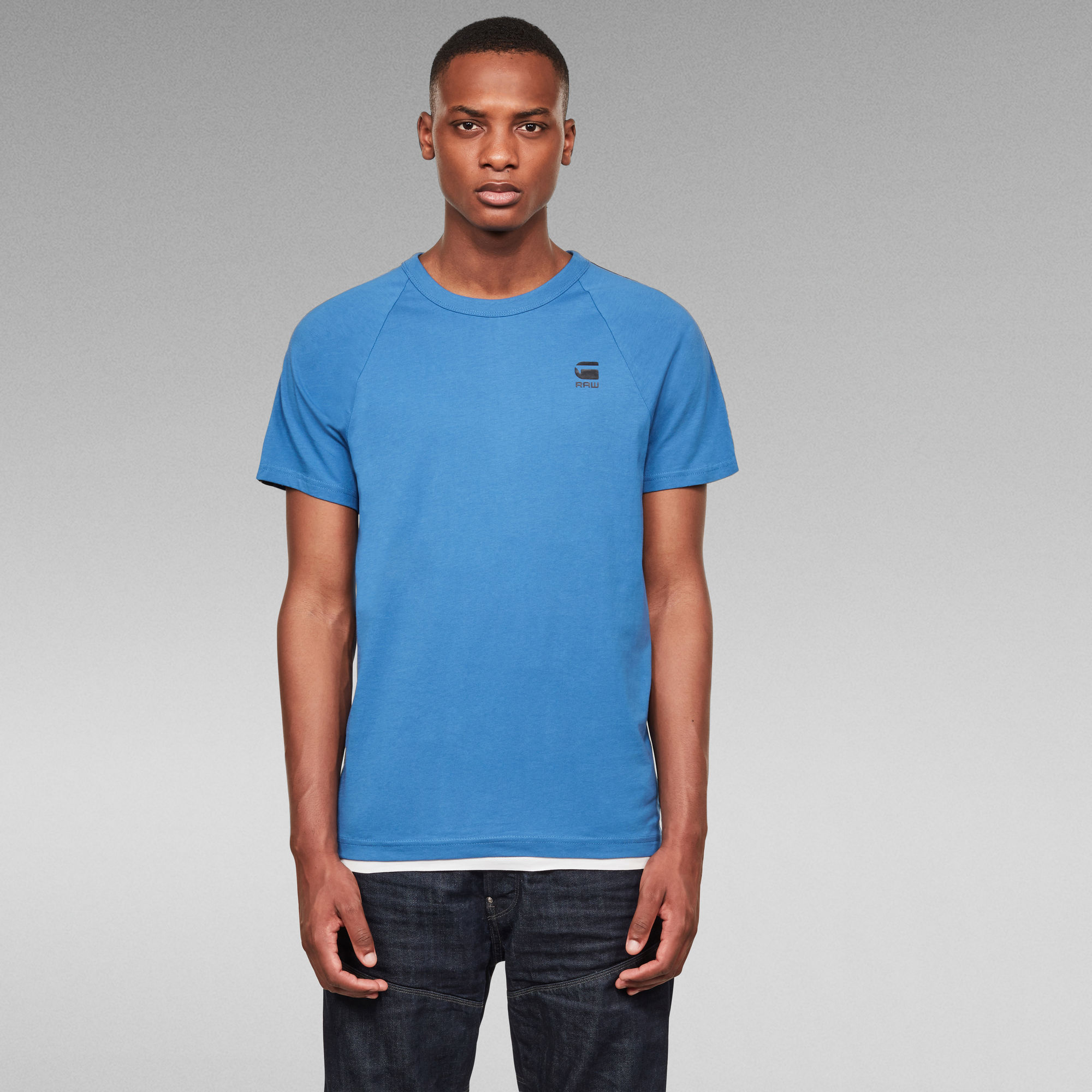 Satur New Raglan T-Shirt | Medium blue | G-Star RAW®