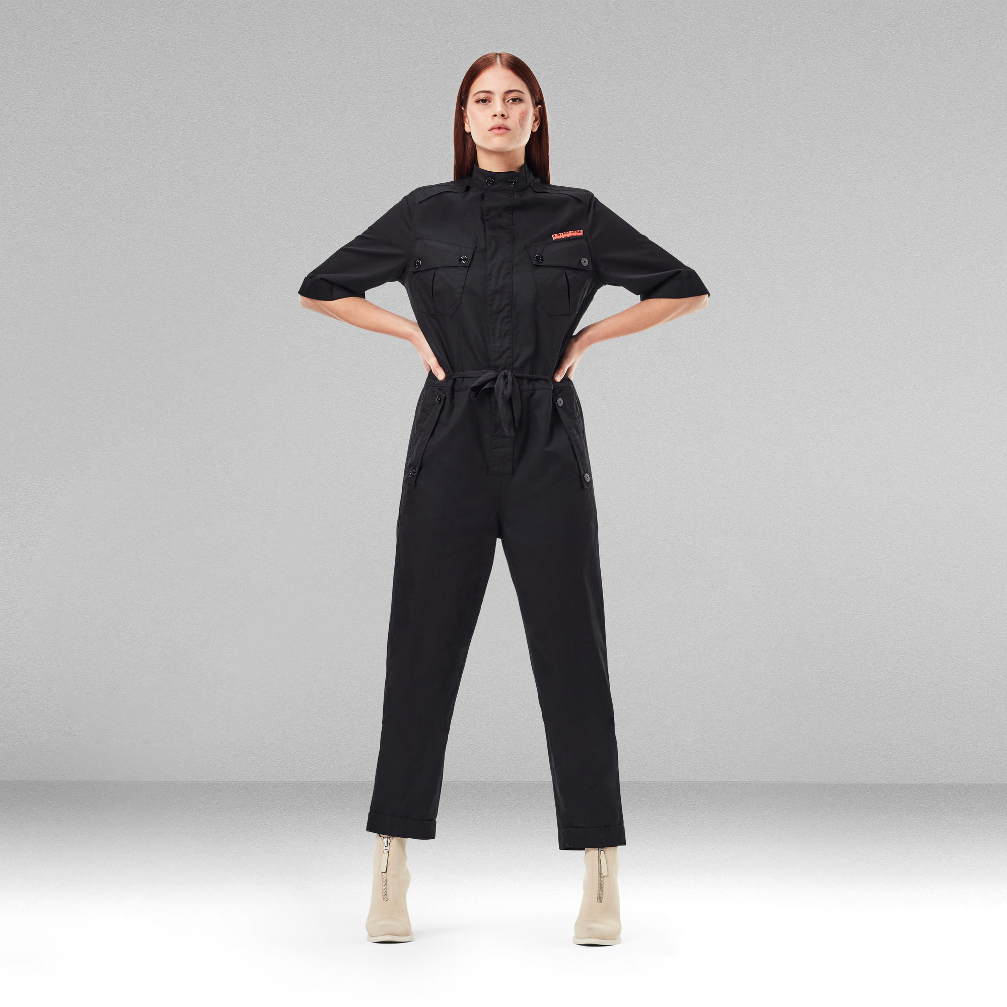Field Straight Jumpsuit Schwarz GStar RAW®