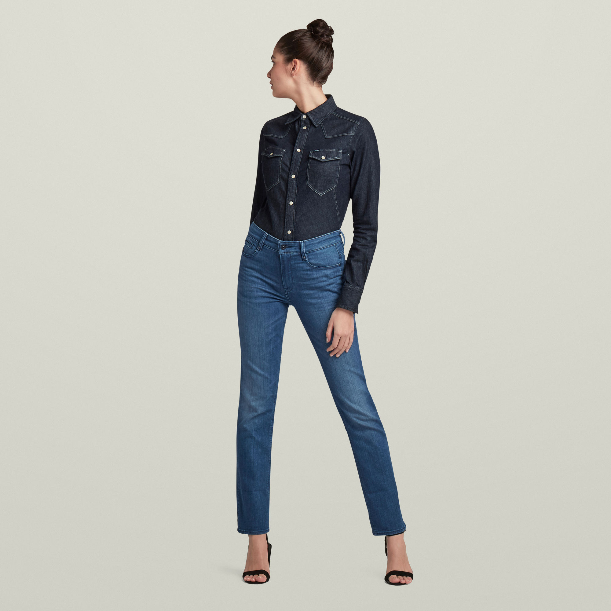 Levis Mujer Jeans G-STAR RAW Noxer Para Mujer Corte Recto Con