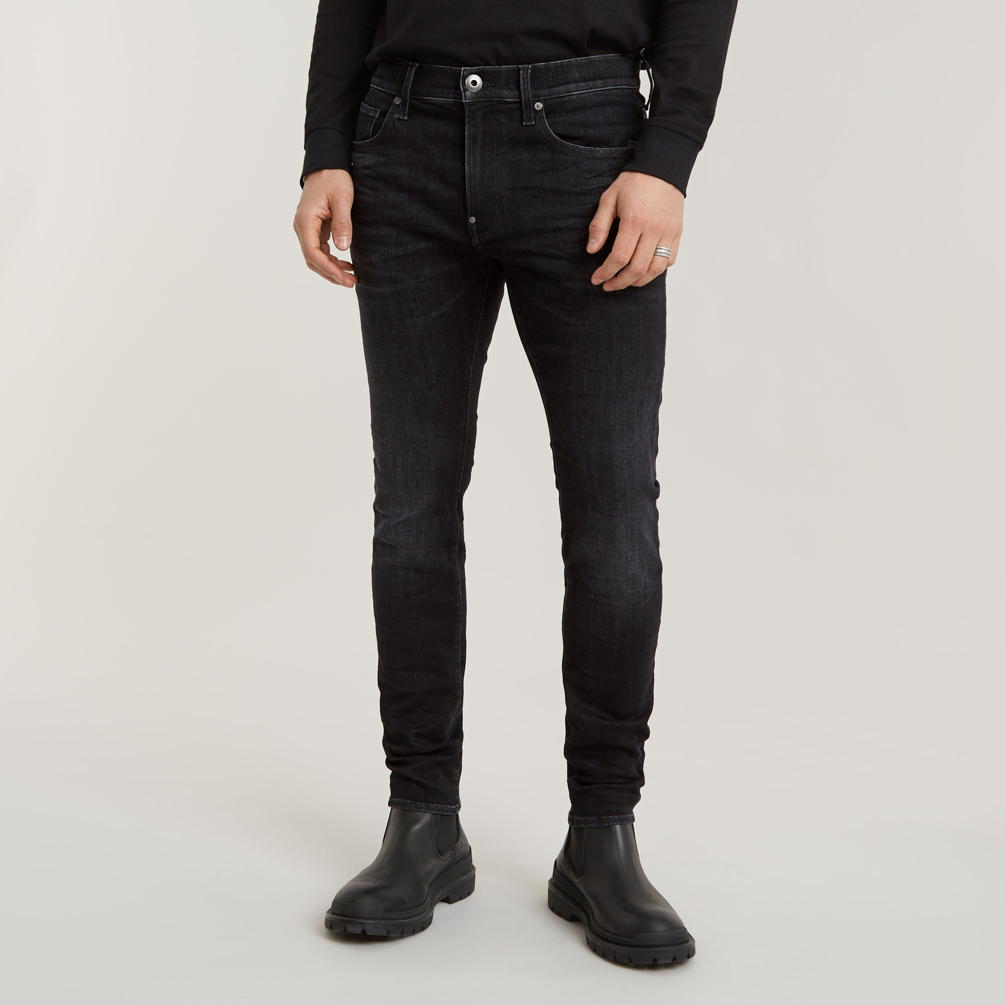 Revend Skinny Jeans Men Black GStar RAW®