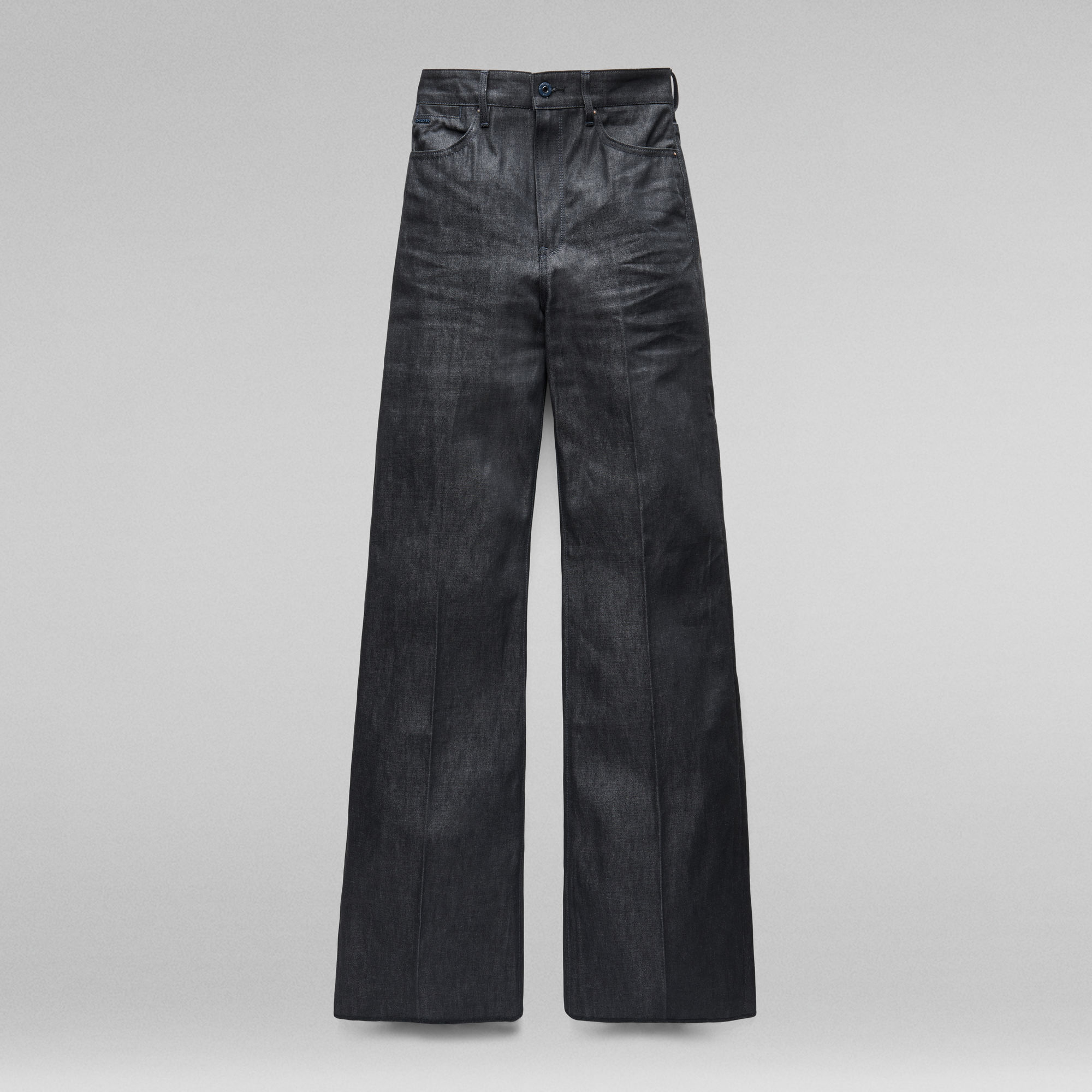 Deck Ultra High Wide Leg Jeans Zwart GStar RAW® Deck Ultra High Wide Leg Jeans Zwart GStar RAW®
