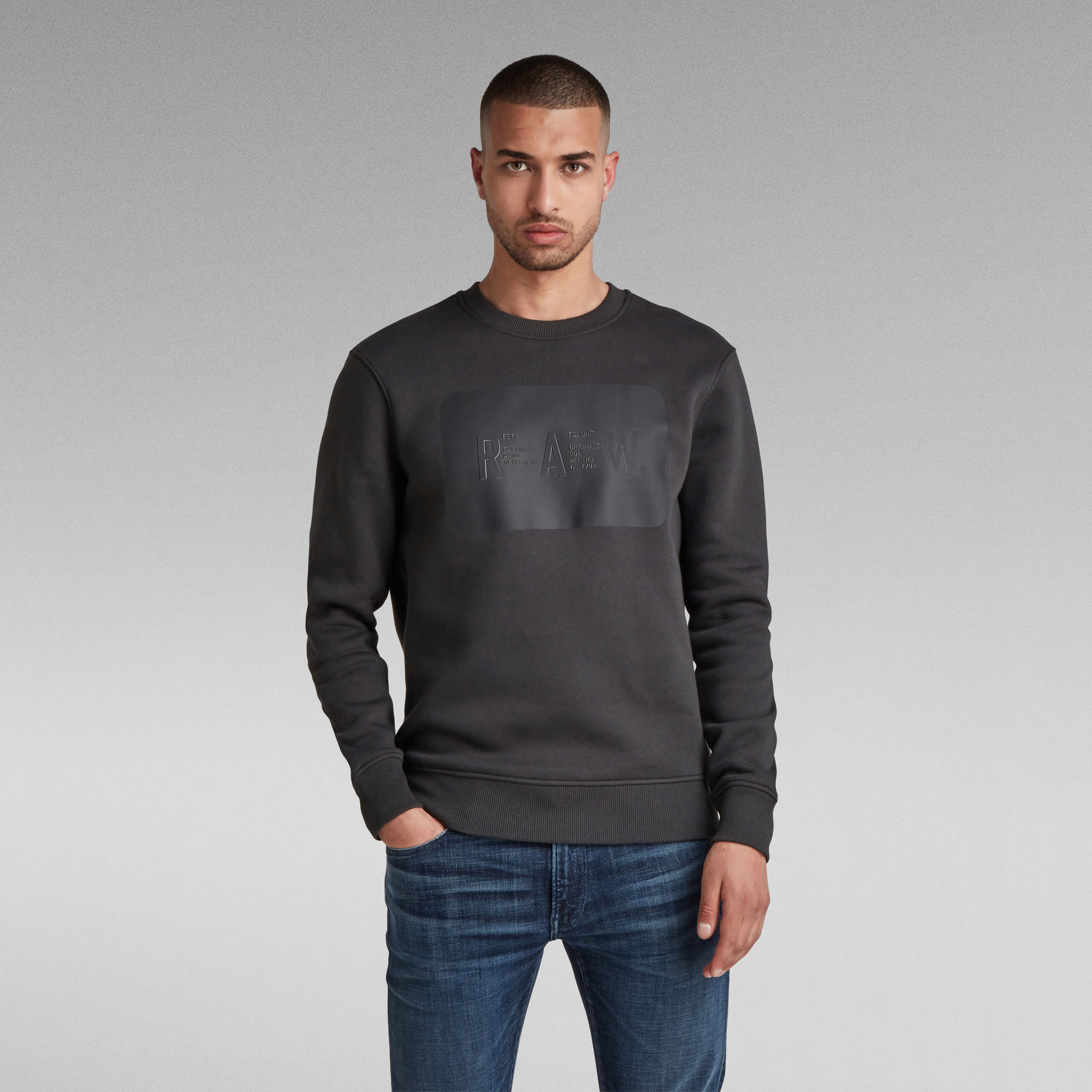 RAW. Double Layer Sweater | Grey | G-Star RAW® US