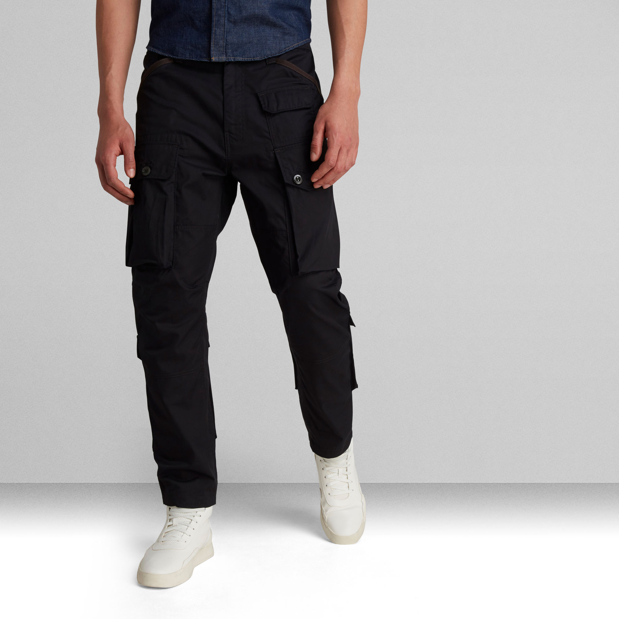 Jungle Relaxed Tapered Cargo Pants | Black | G-Star RAW® GB