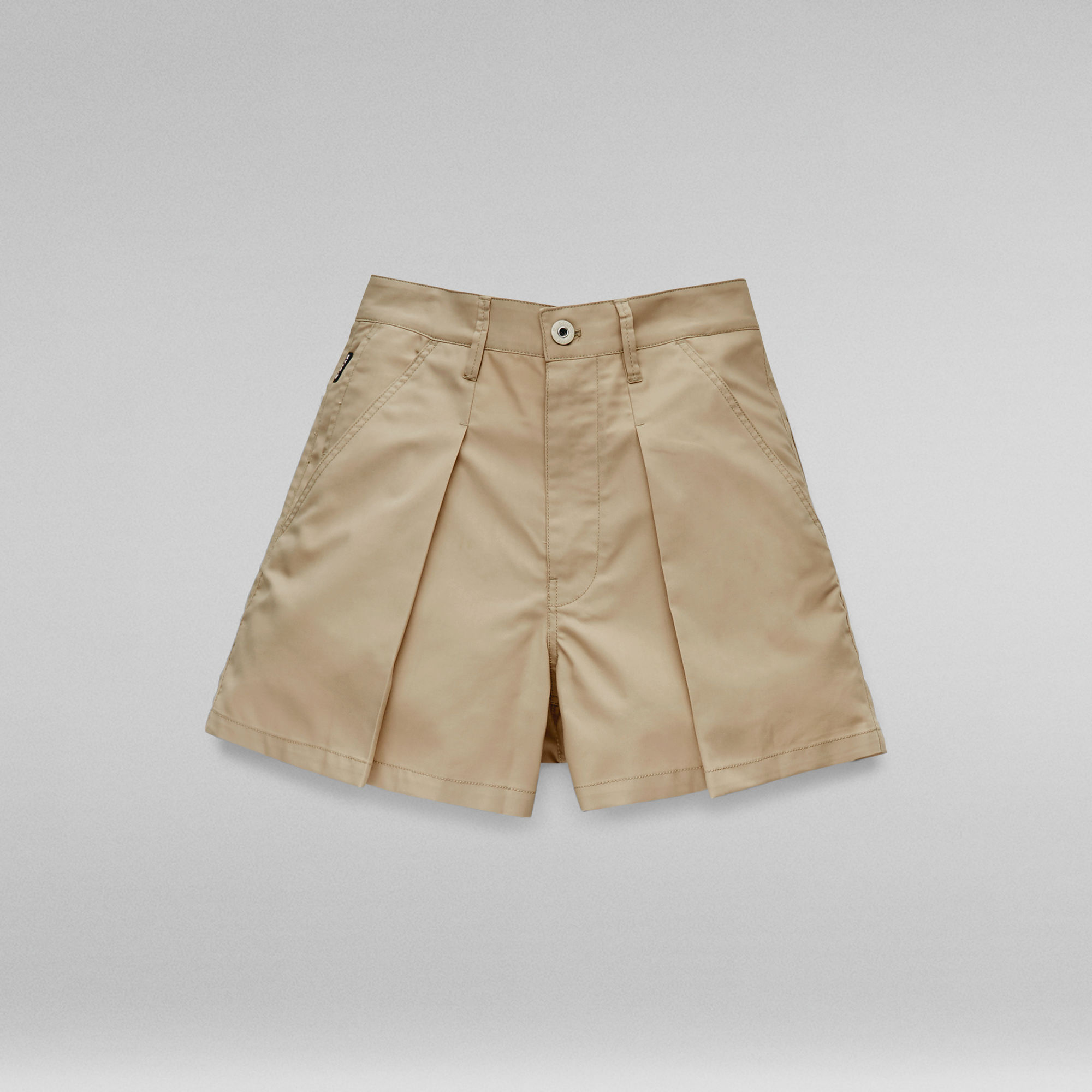 Pleated ALine Shorts Beige GStar RAW®