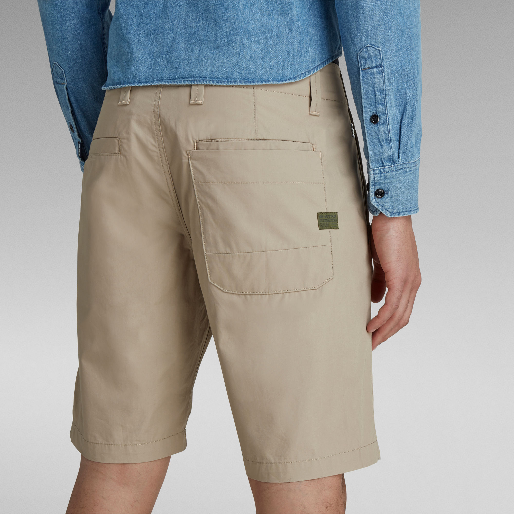 Worker Chino Poplin Shorts Men Green GStar RAW®