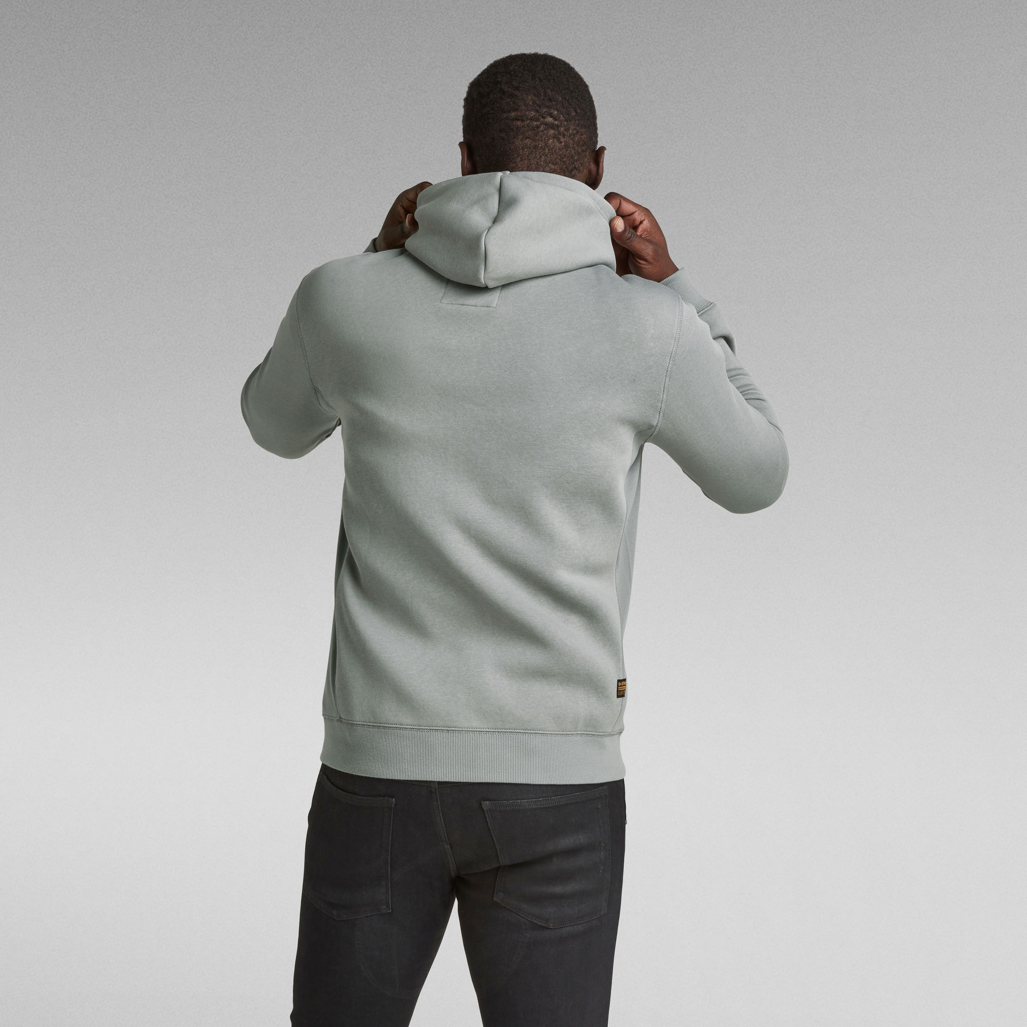 Premium Core Hoodie With Zip | Grey | G-Star RAWÂ®