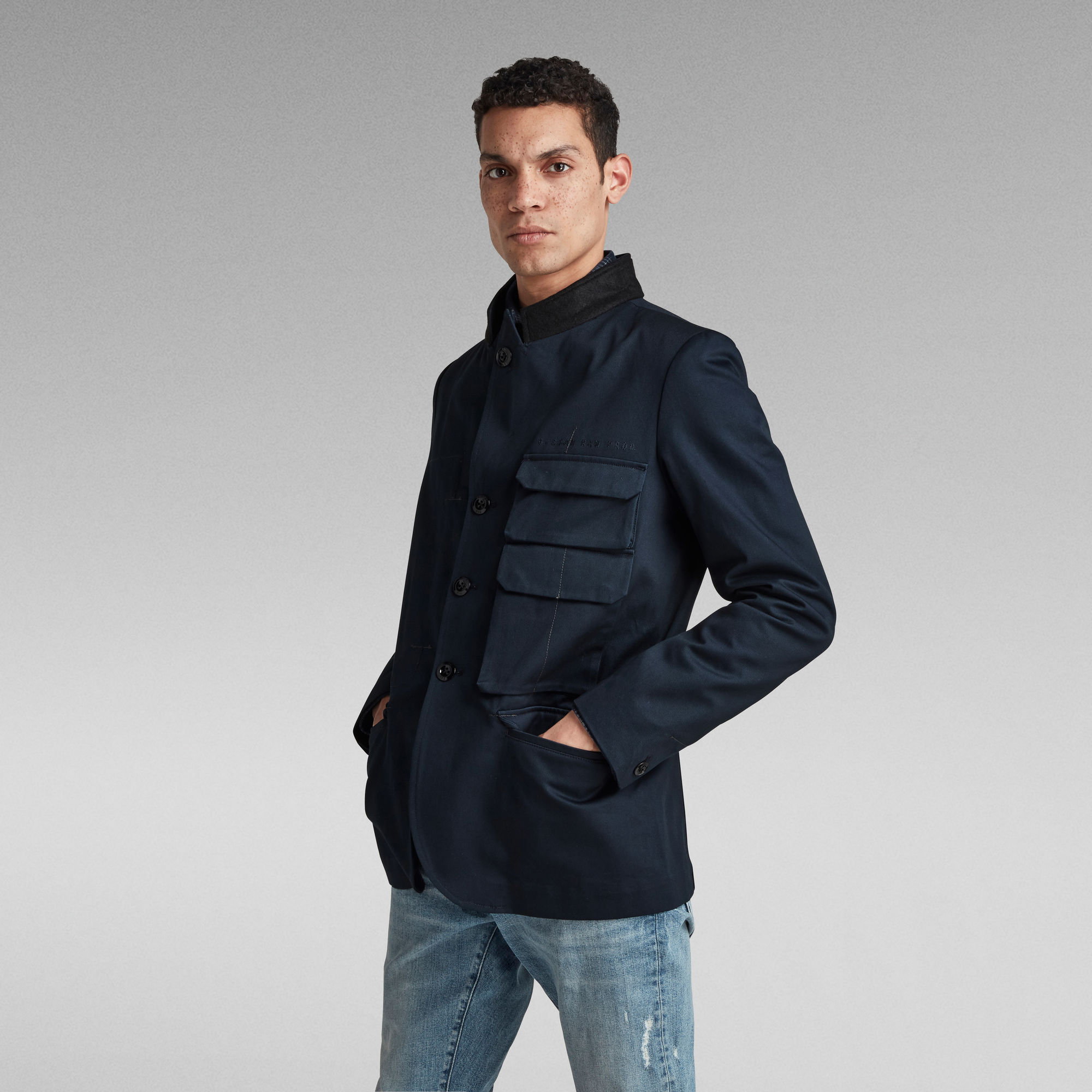 Stacked Pocket Blazer Constructed | Dark blue | G-Star RAW®