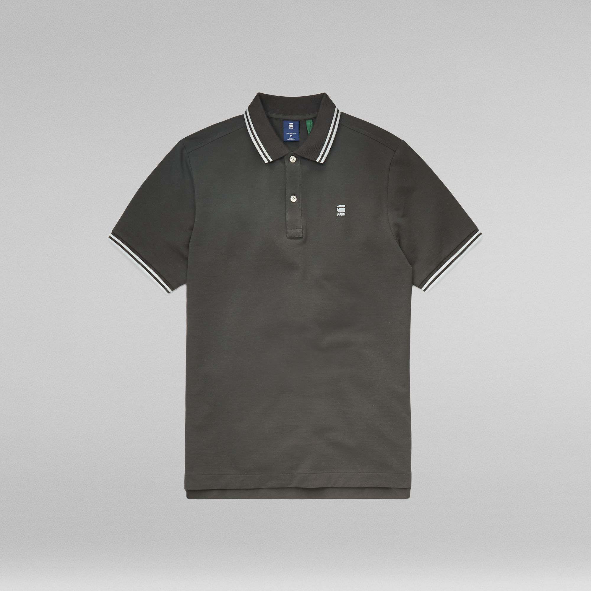 Dunda Slim Stripe Polo | Men | Grey | G-Star RAW®