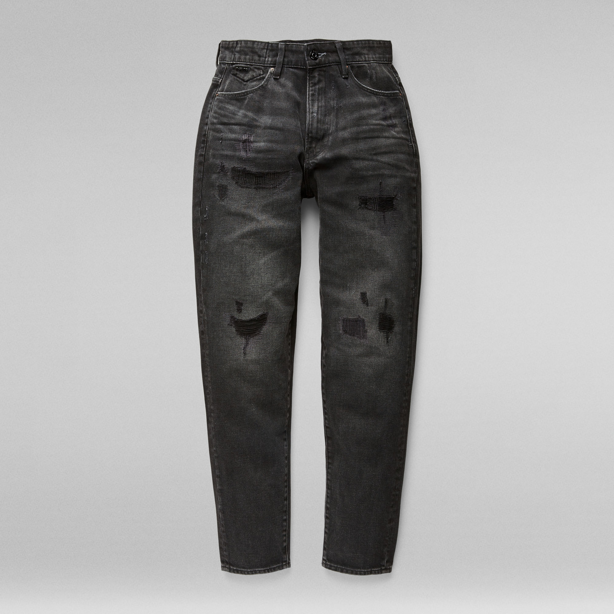 Janeh Ultra High Mom Ankle Jeans | Black | G-Star RAW®