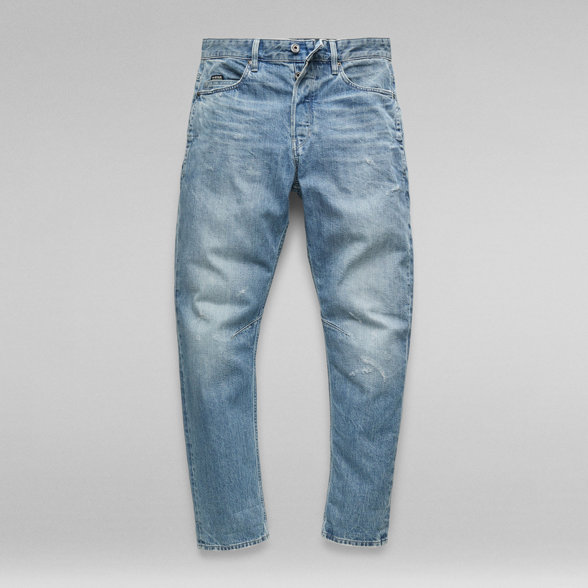 light blue tapered jeans