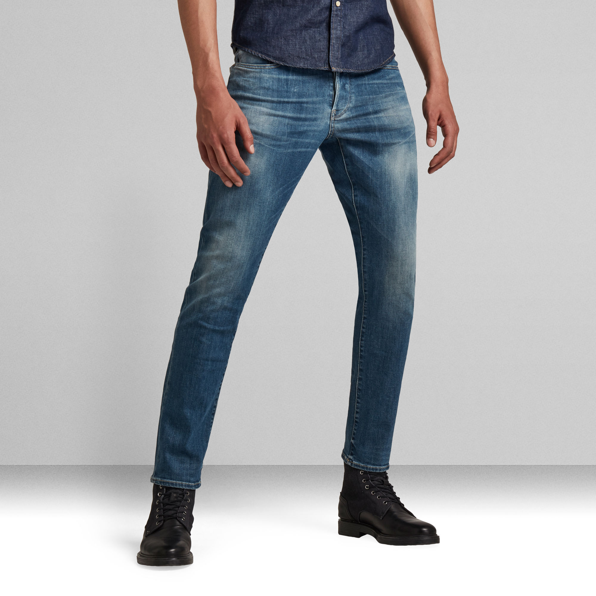 3301 Regular Tapered Jeans | Medium blue | G-Star RAW®