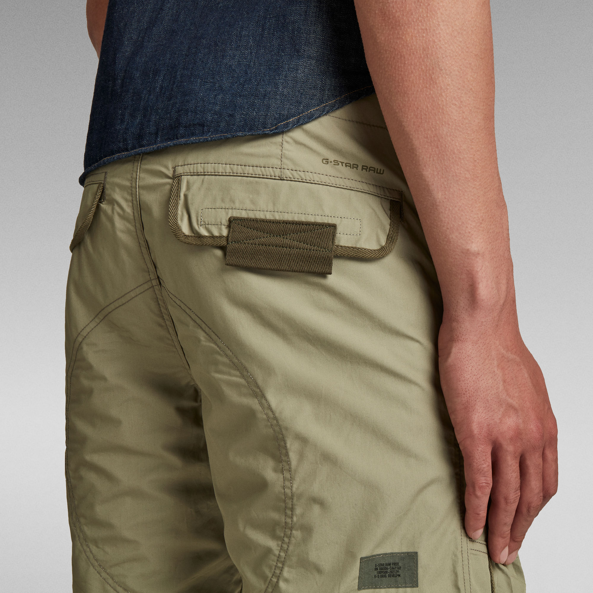 3D Straight Poplin Shorts Green GStar RAW®