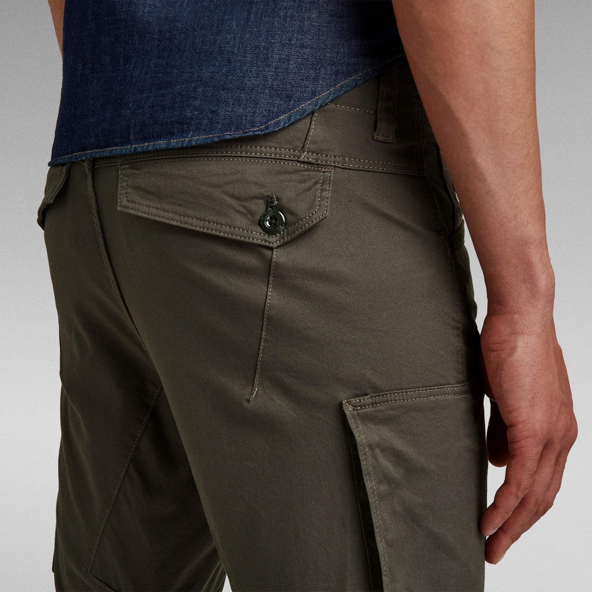 Zip Pocket 3D Skinny Cargo Pants | Grey | G-Star RAW®