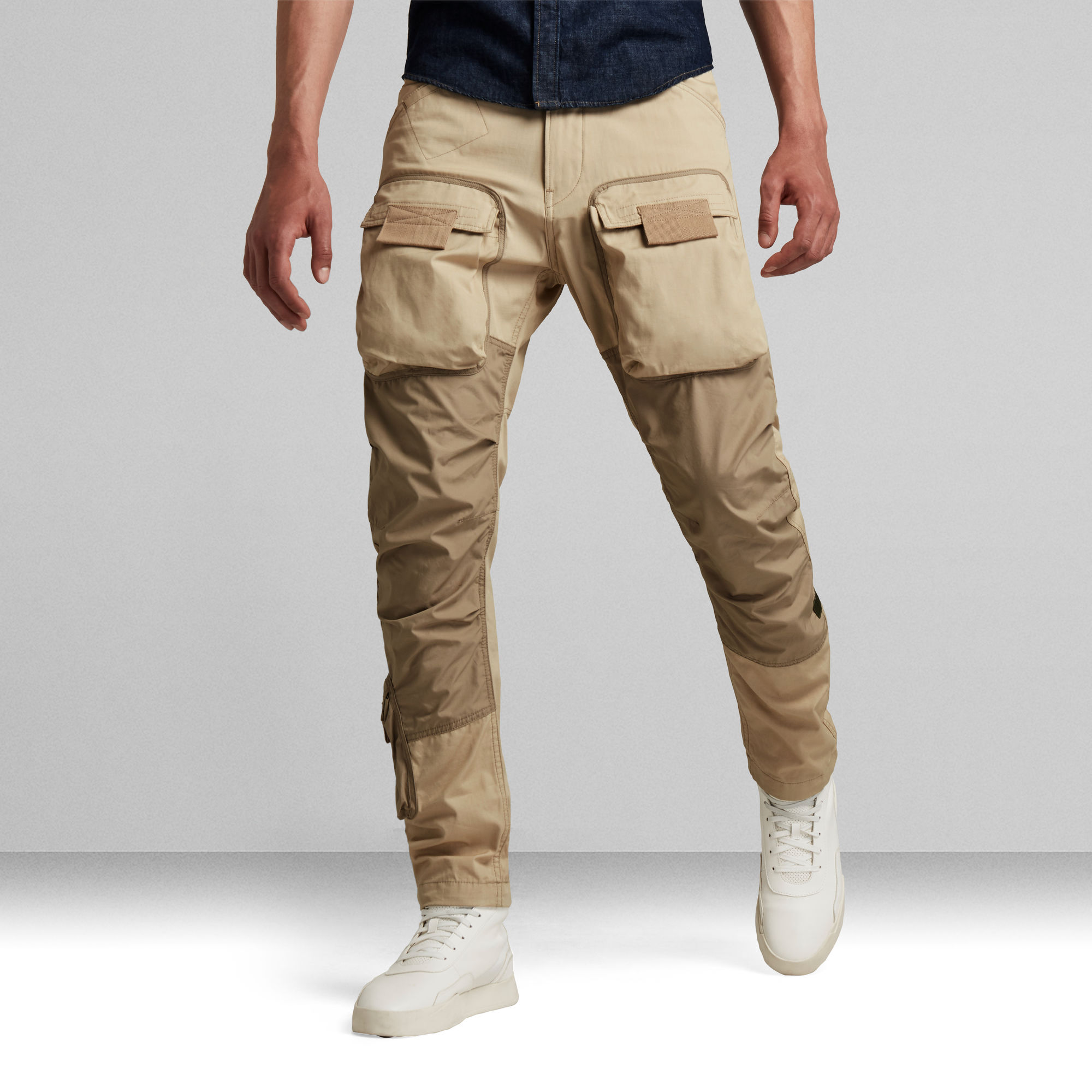 3D Straight Tapered Cargo Pants | Beige | G-Star RAW®