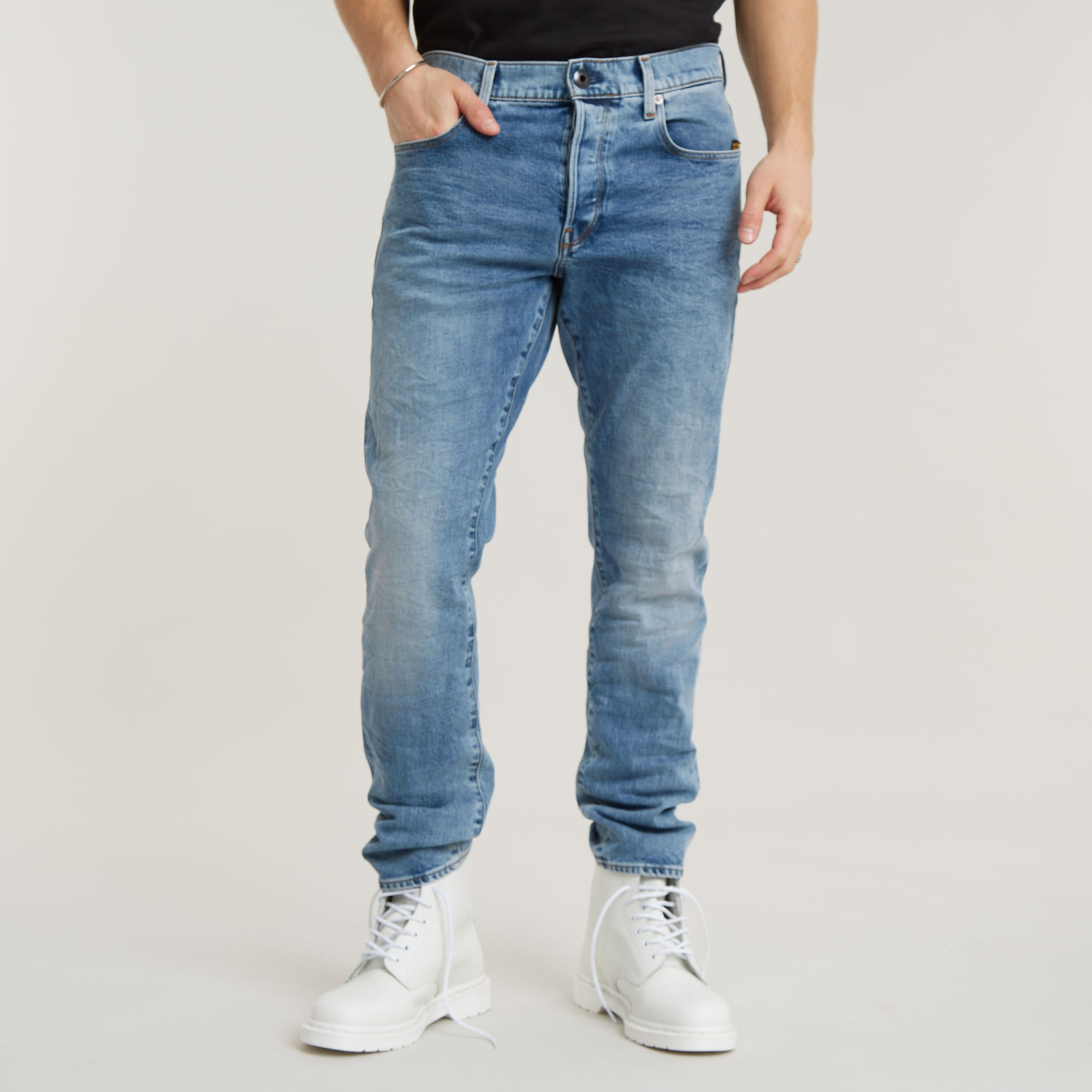 3301 Regular Tapered Jeans | Men | Medium blue | G-Star RAW®