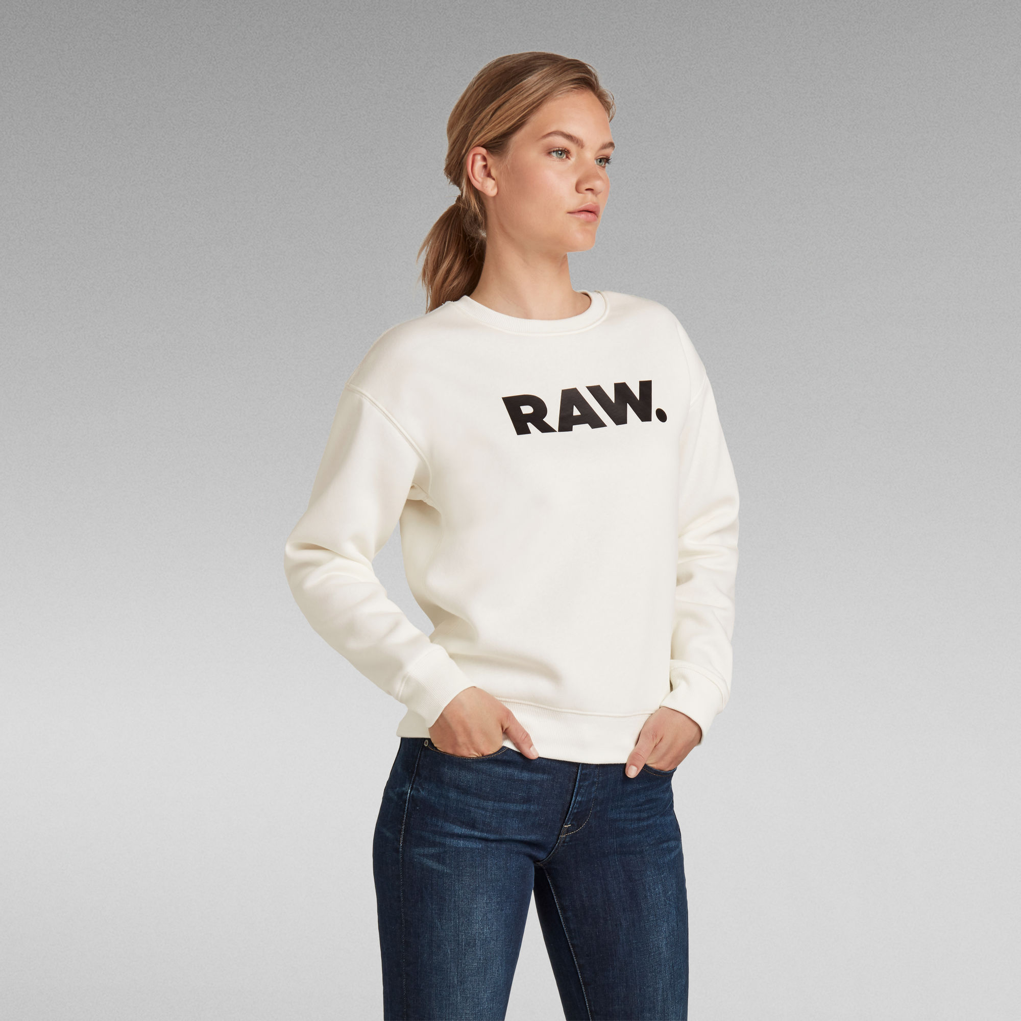 Sudadera de mujer con cremallera y logo · GStar Raw · El Corte Inglés