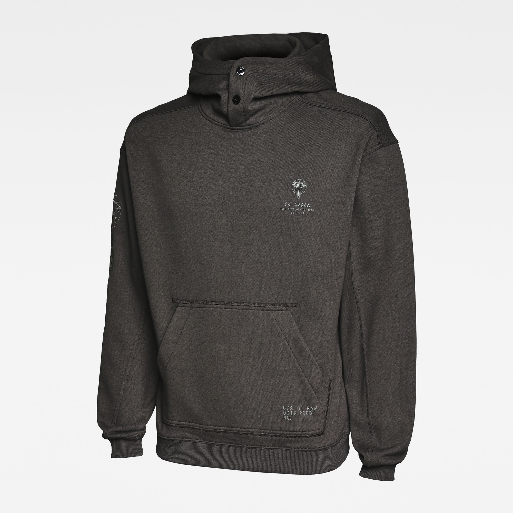 Gray graphic hoodie Outlet
