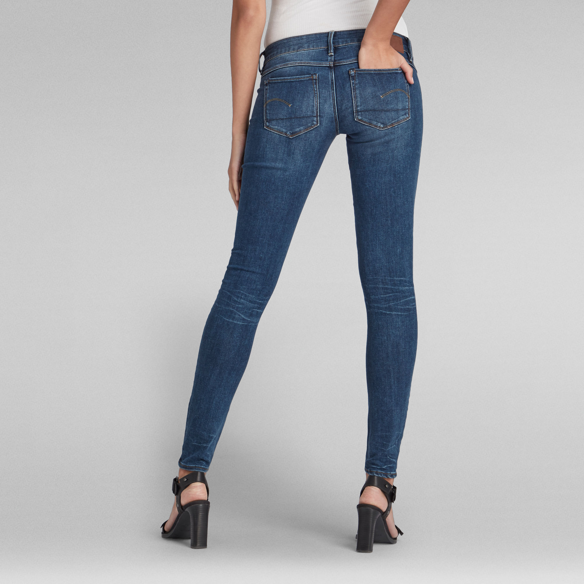 3301 Low Skinny Jeans | Women | Medium blue | G-Star RAW®