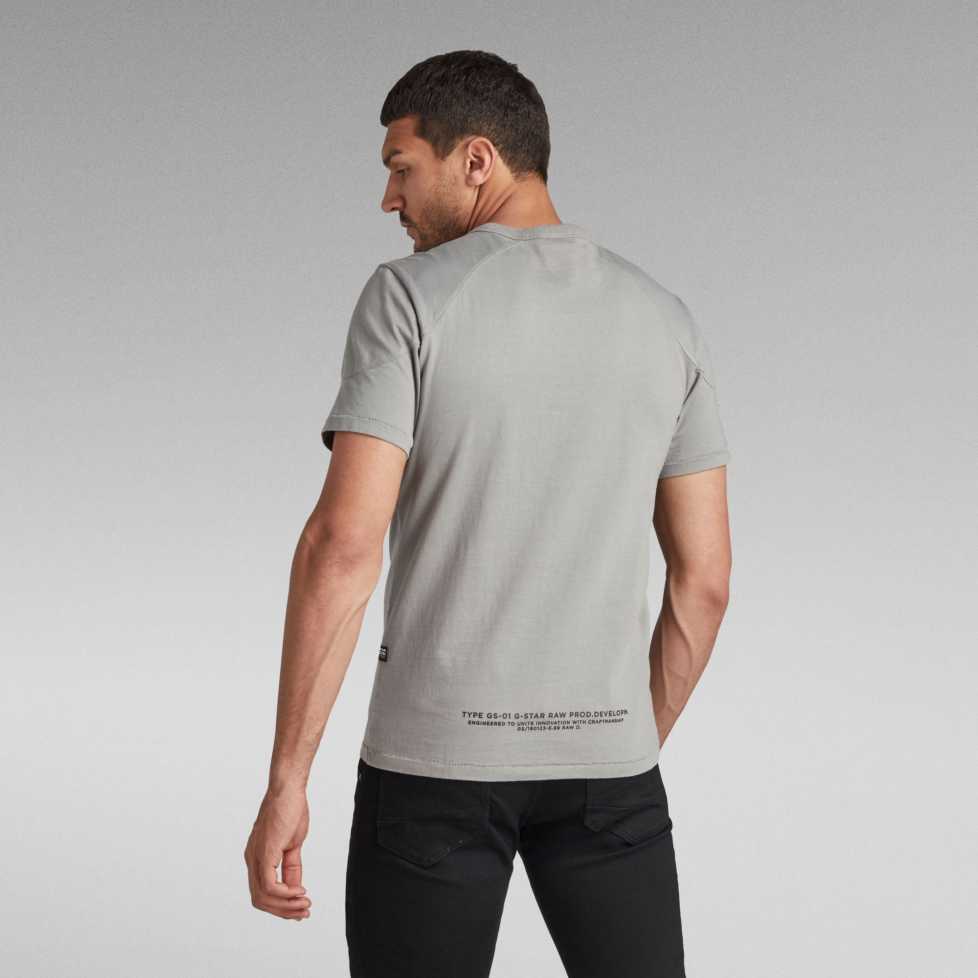 Shoulder Panel R T-Shirt | Grey | G-Star RAW®