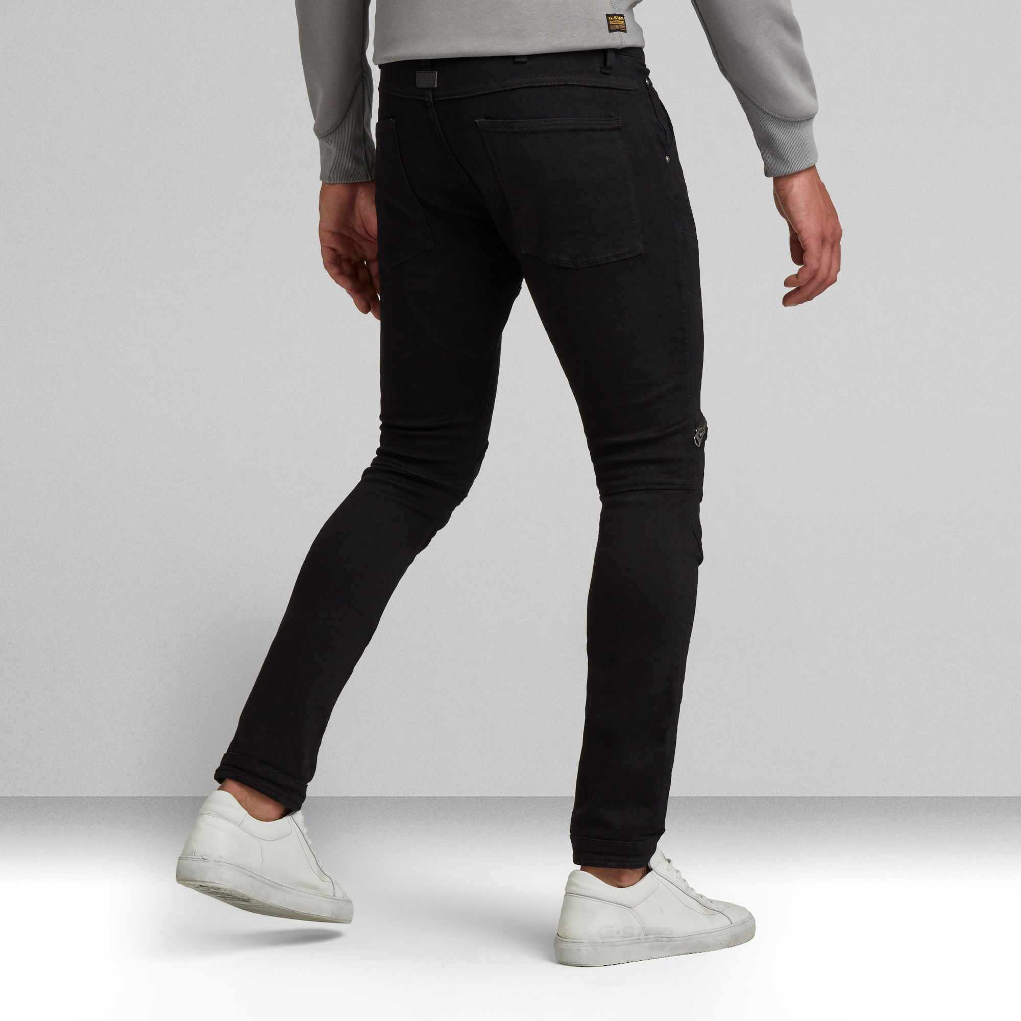 5620 3D Zip Knee Skinny Jeans | Black | G-Star RAW®