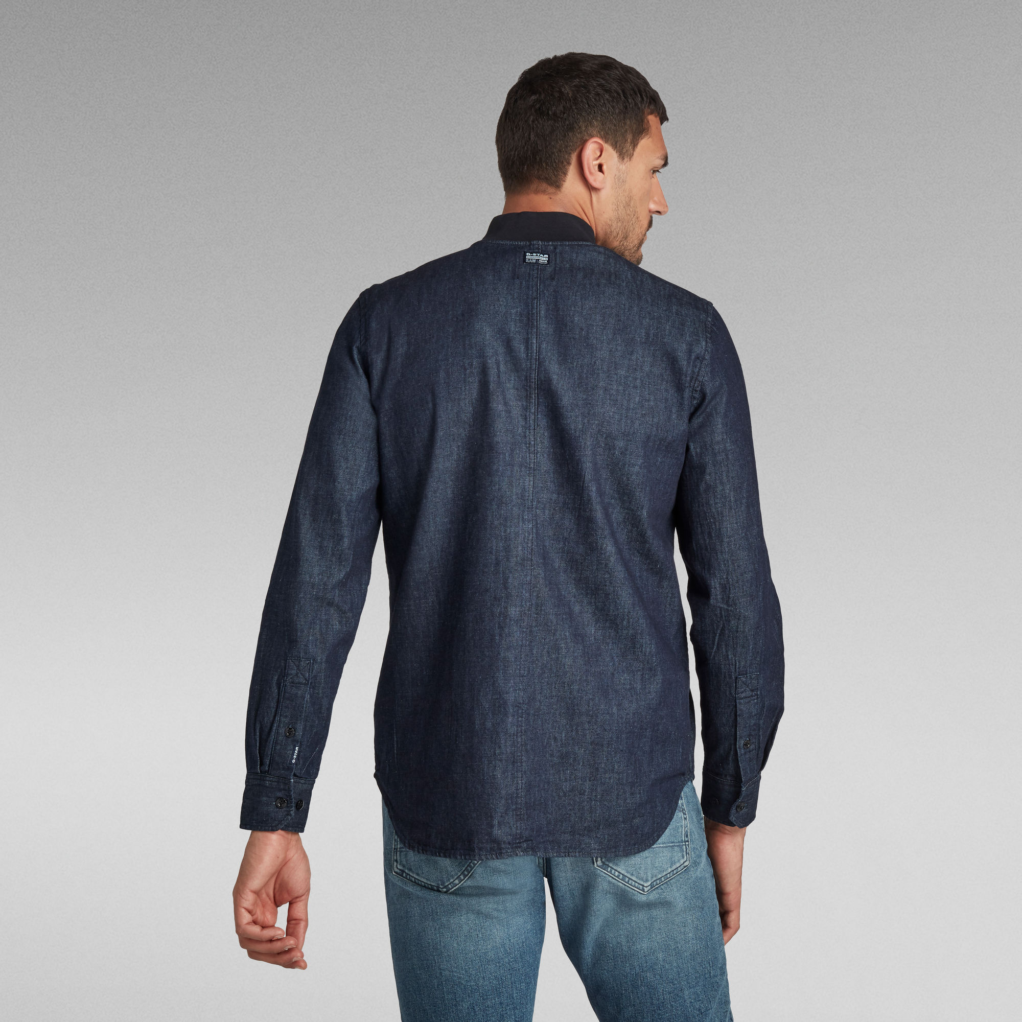 Regular Shirt Bomber Collar Dark blue GStar RAW®