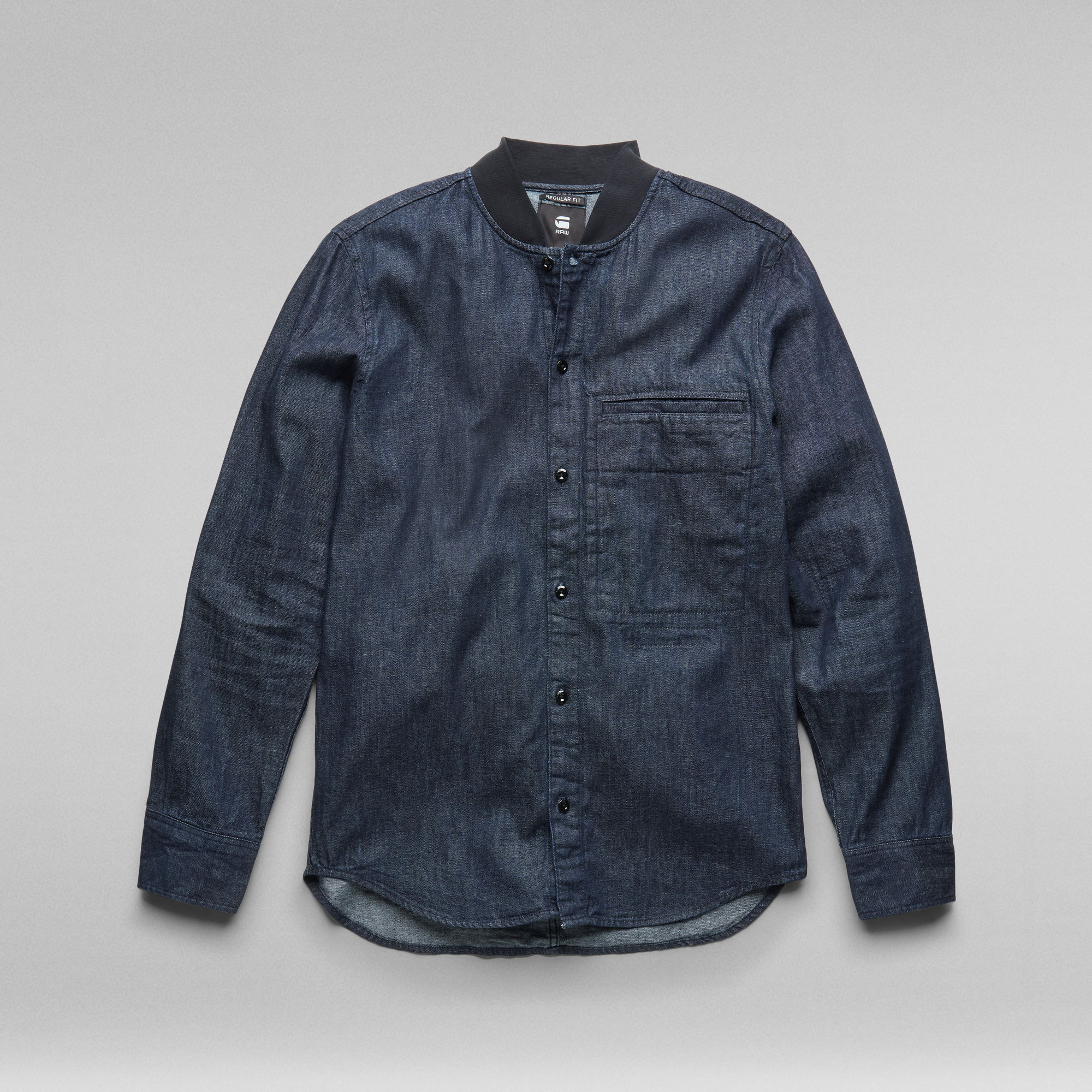 Regular Shirt Bomber Collar Dark blue GStar RAW®