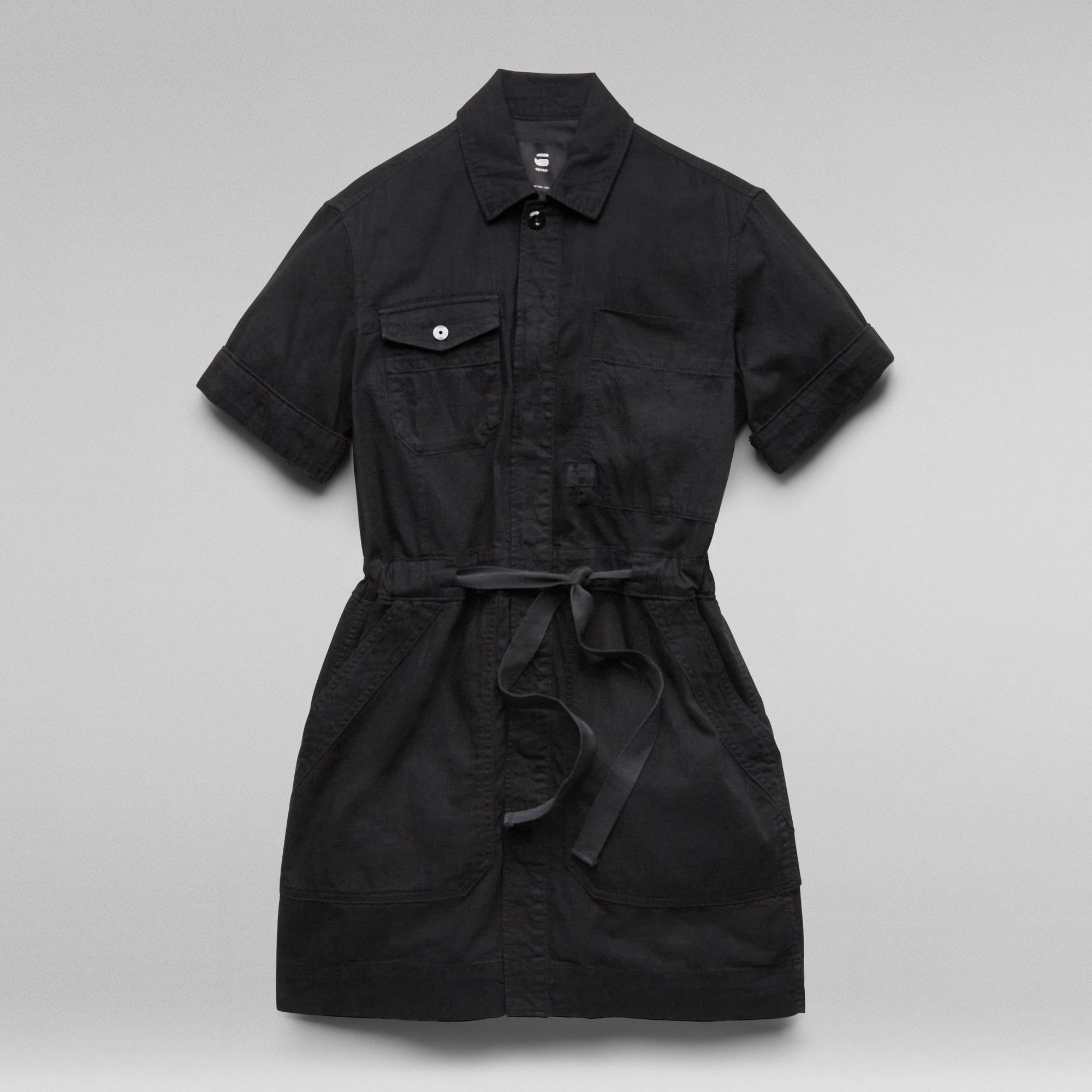 Army Dress Short Sleeve Women Black GStar RAW®