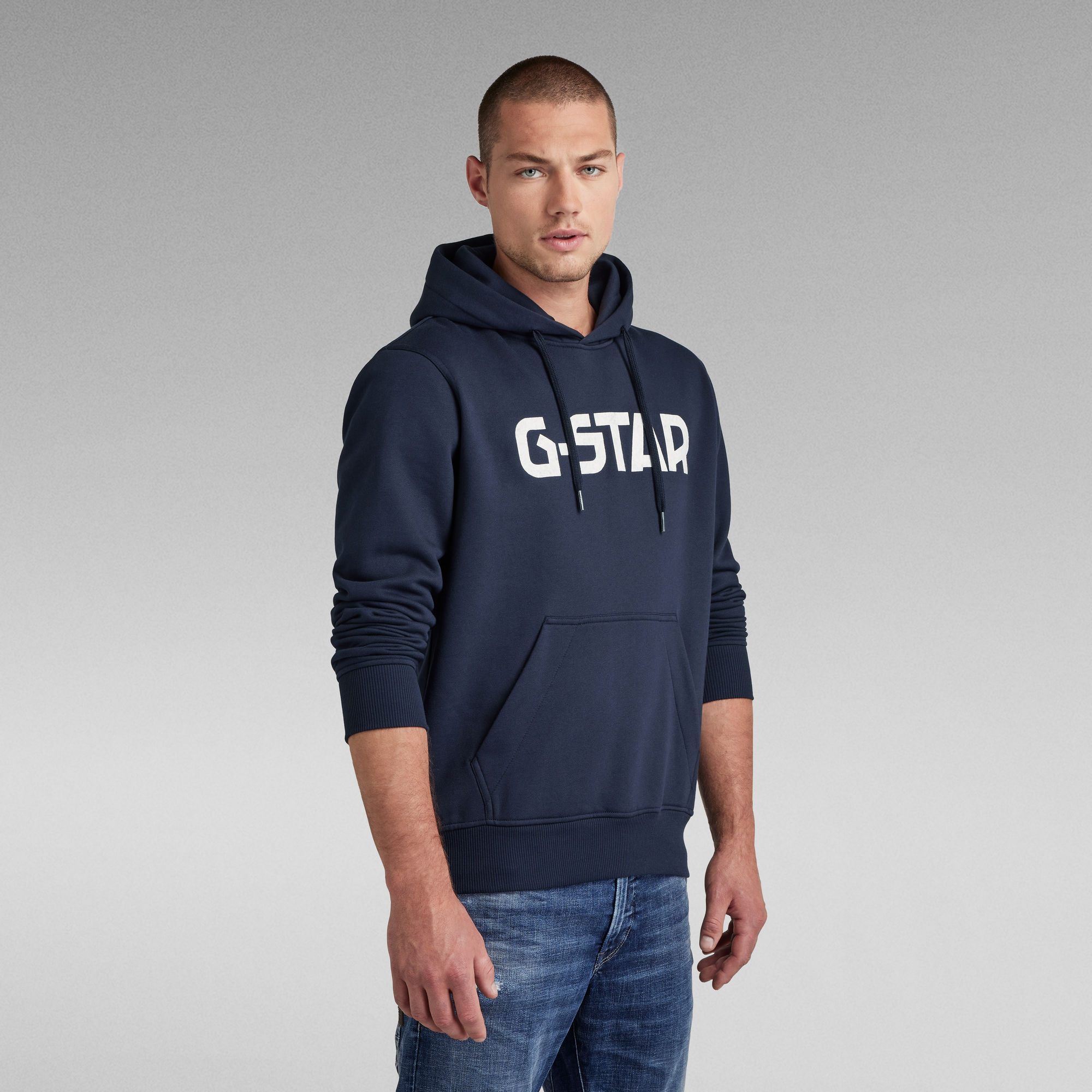 G-Star Hooded Sweater | Dark blue | G-Star RAW®