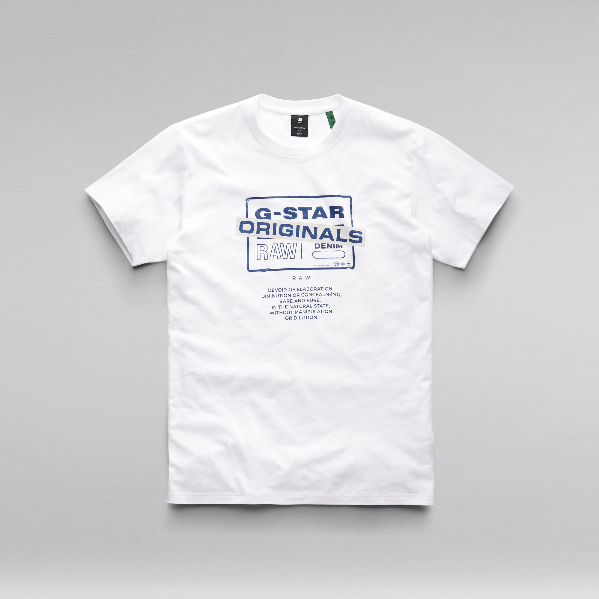 Originals Logo T Shirt White G Star Raw® 