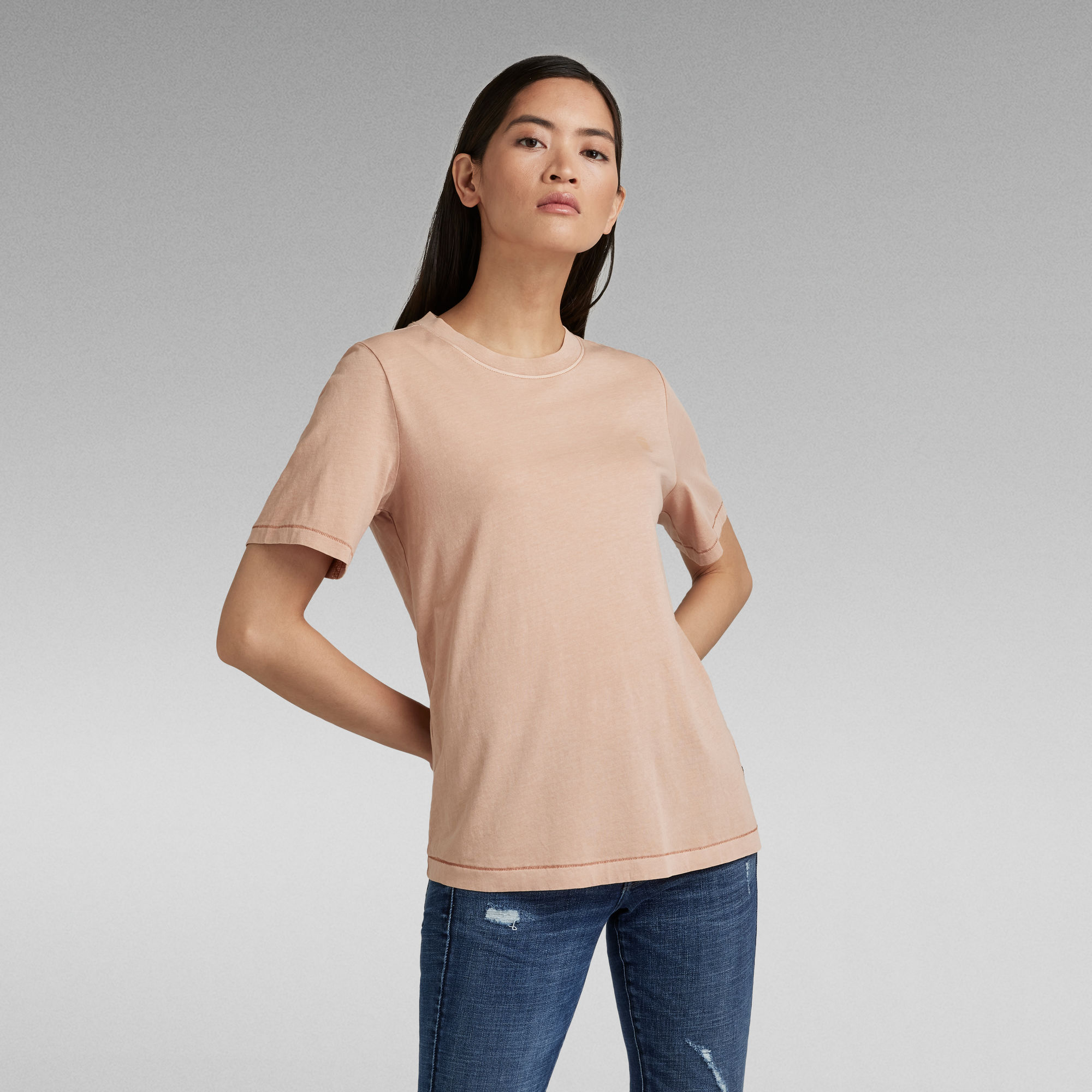 Regular Fit Overdyed T-Shirt | Pink | G-Star RAW®