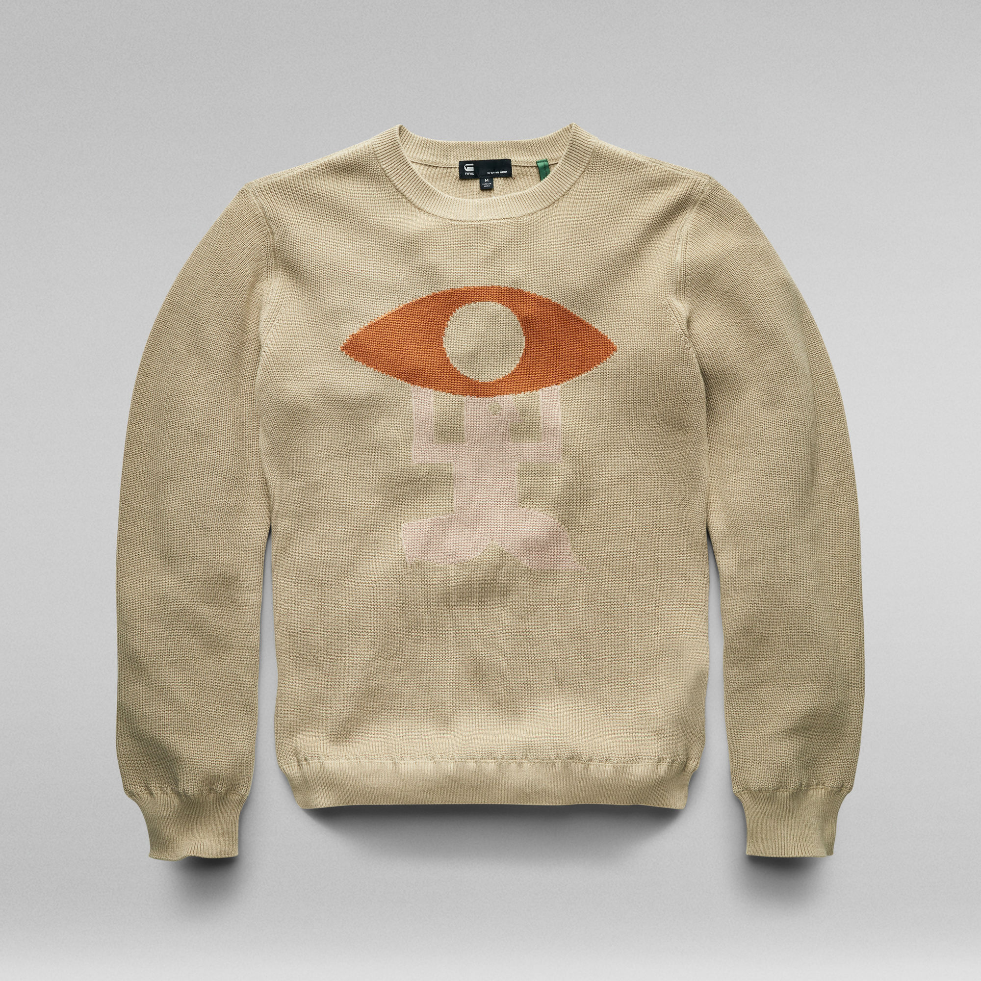 Graphic Knitted Sweater Green GStar RAW®