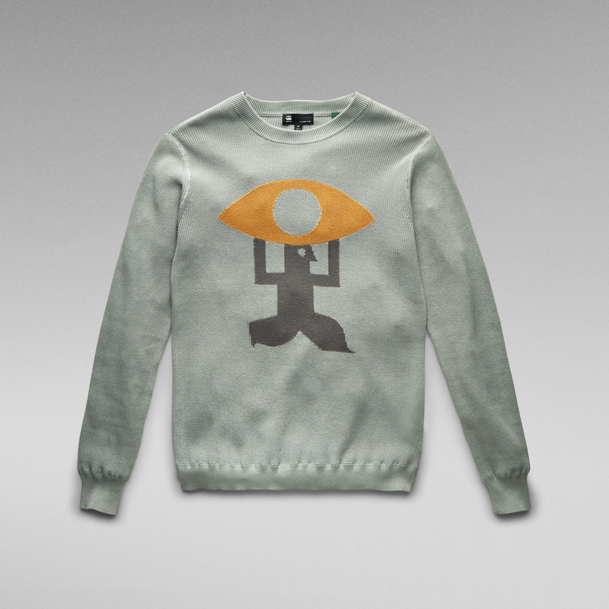 Graphic Knitted Sweater Men Light blue GStar RAW®
