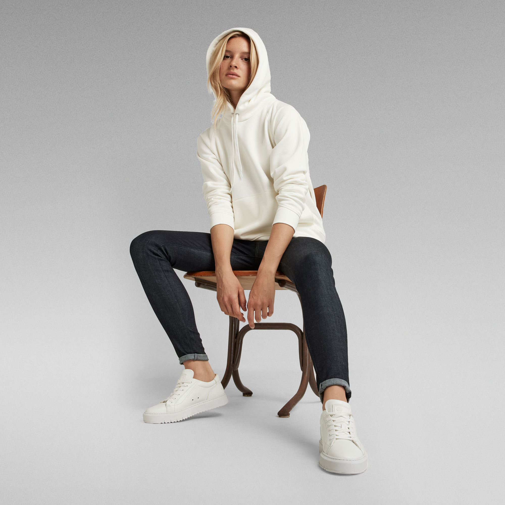 SWEAT À CAPUCHE PREMIUM CORE 2.0 COULEUR BLANCHE