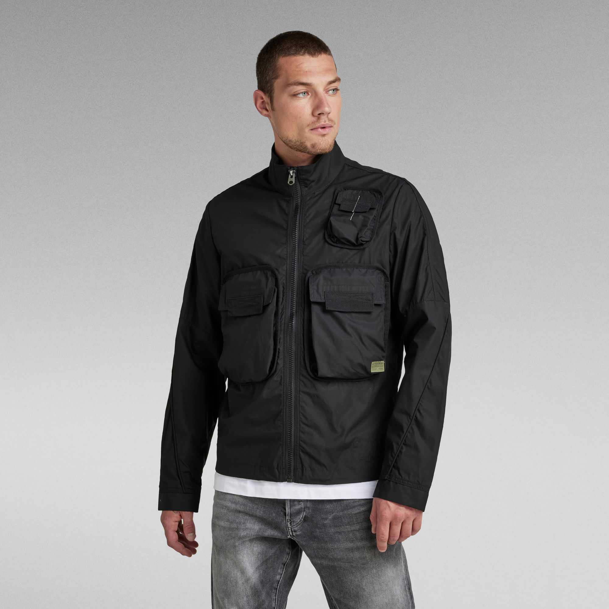 Overshirt Bound Pocket Track Bomber | Black | G-Star RAW®