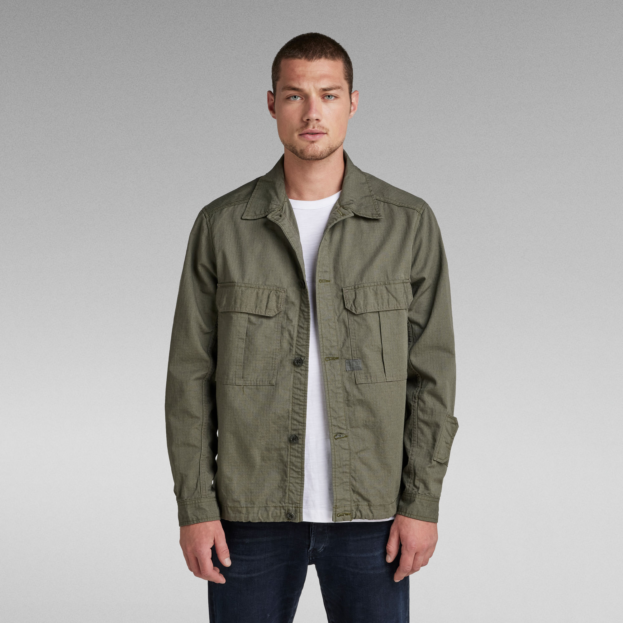 2 Flap Pocket Relaxed Overshirt | Green | G-Star RAW®