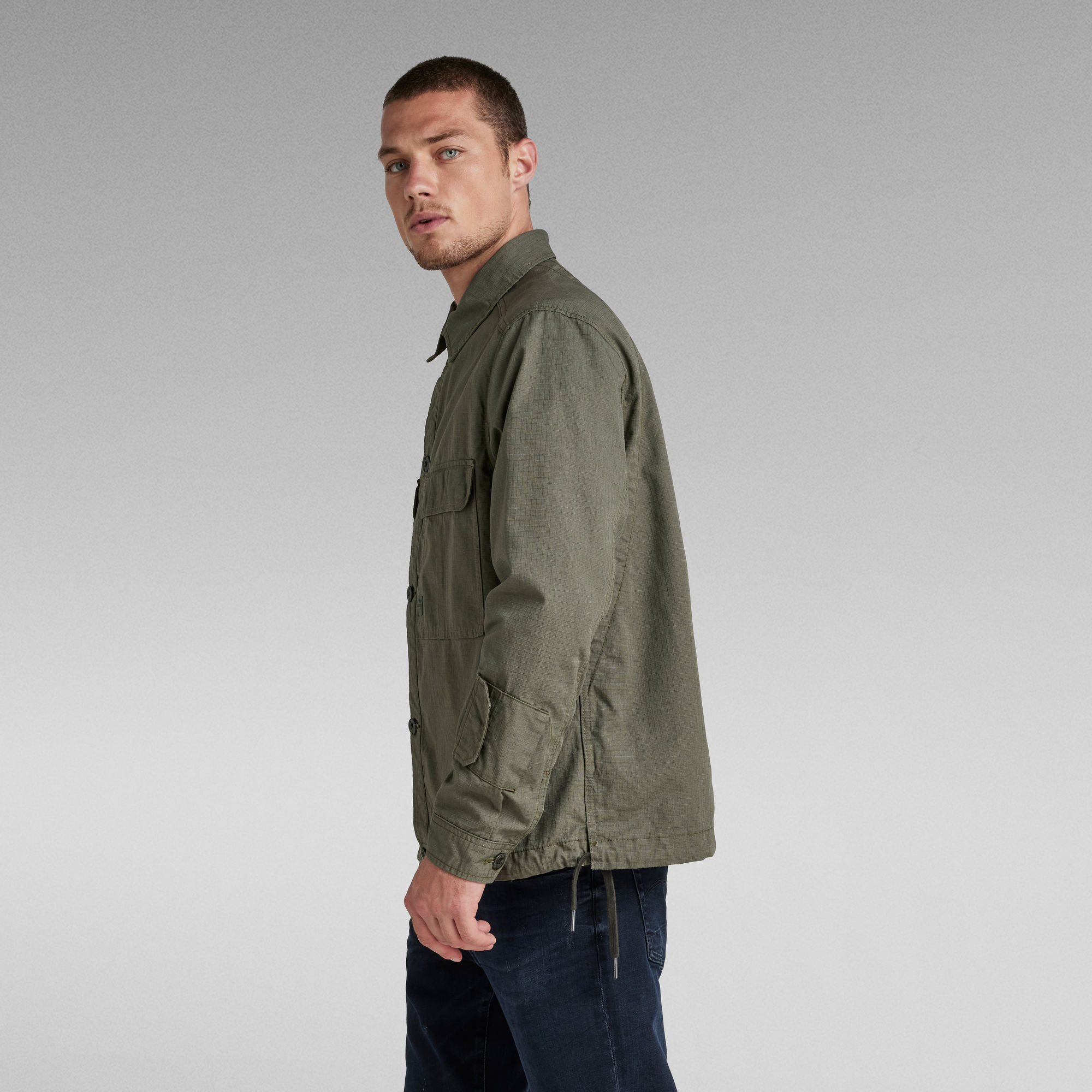 2 Flap Pocket Relaxed Overshirt | Green | G-Star RAW®