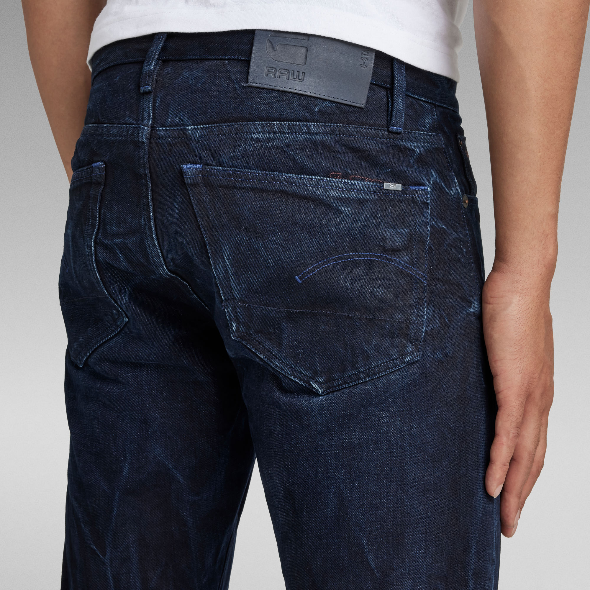 3301 Slim Selvedge Jeans | Men | Dark blue | G-Star RAW®