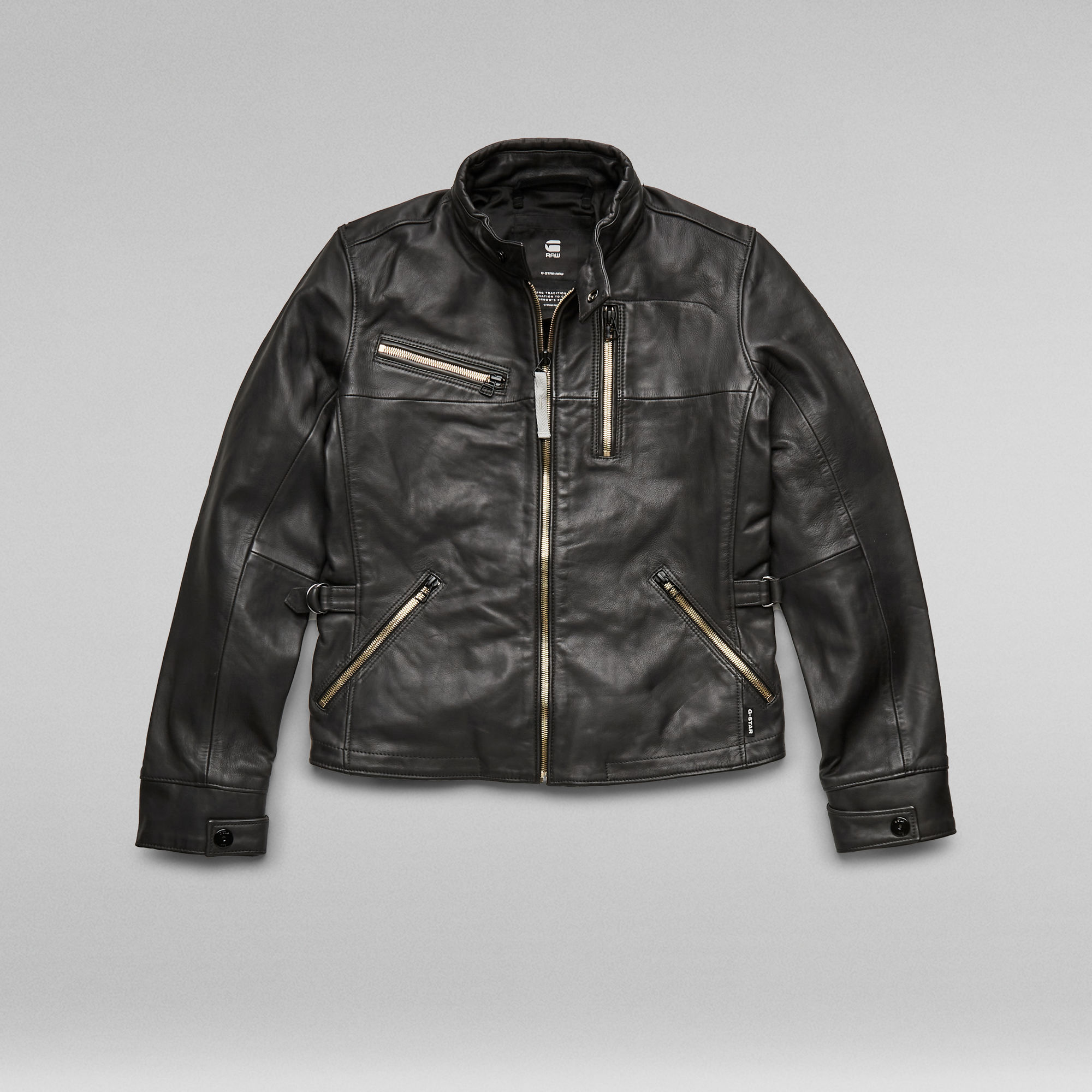 Leather Biker Jacket Grey GStar RAW®