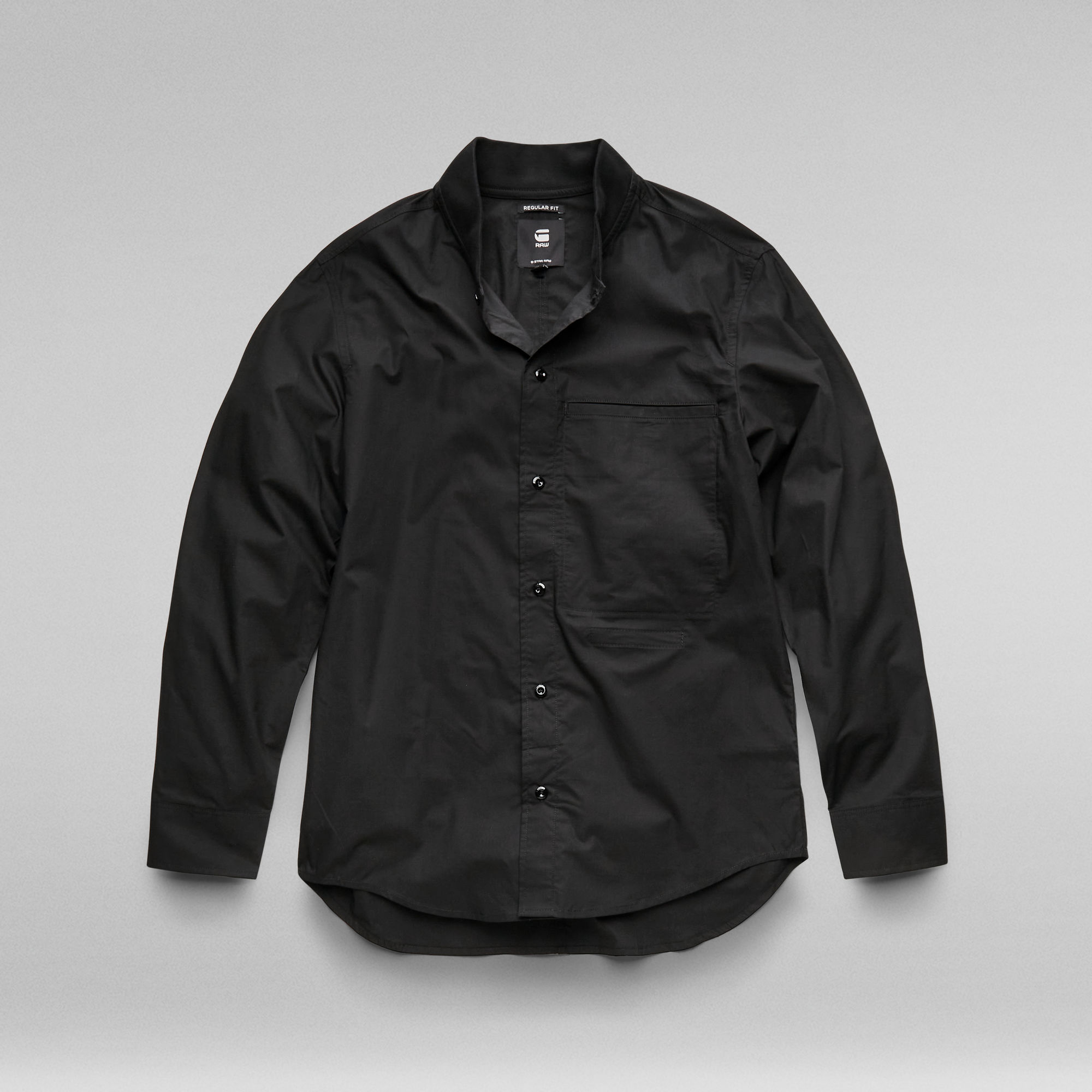 Bomber collar regular shirt l\s Black GStar RAW®