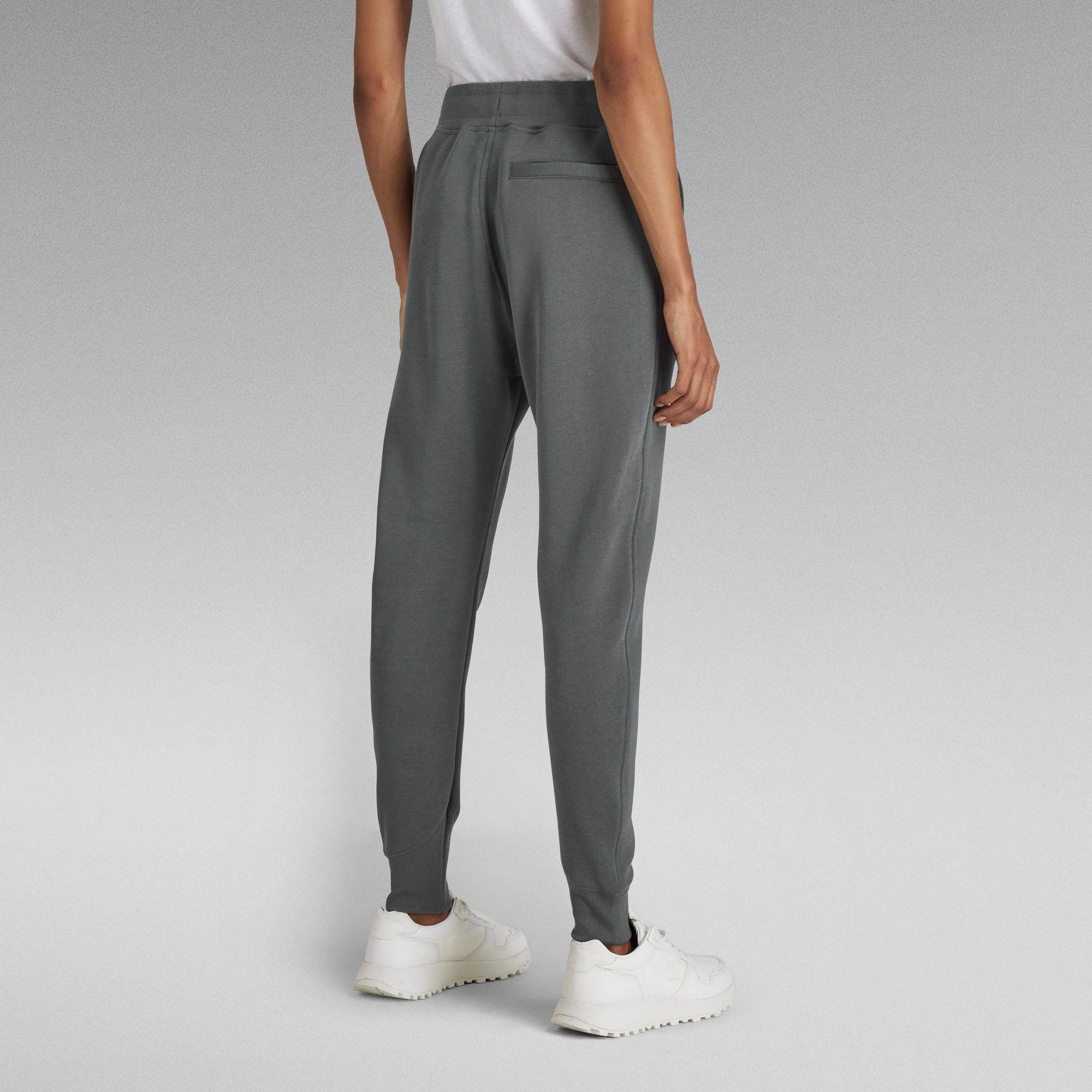 grey tapered sweatpants