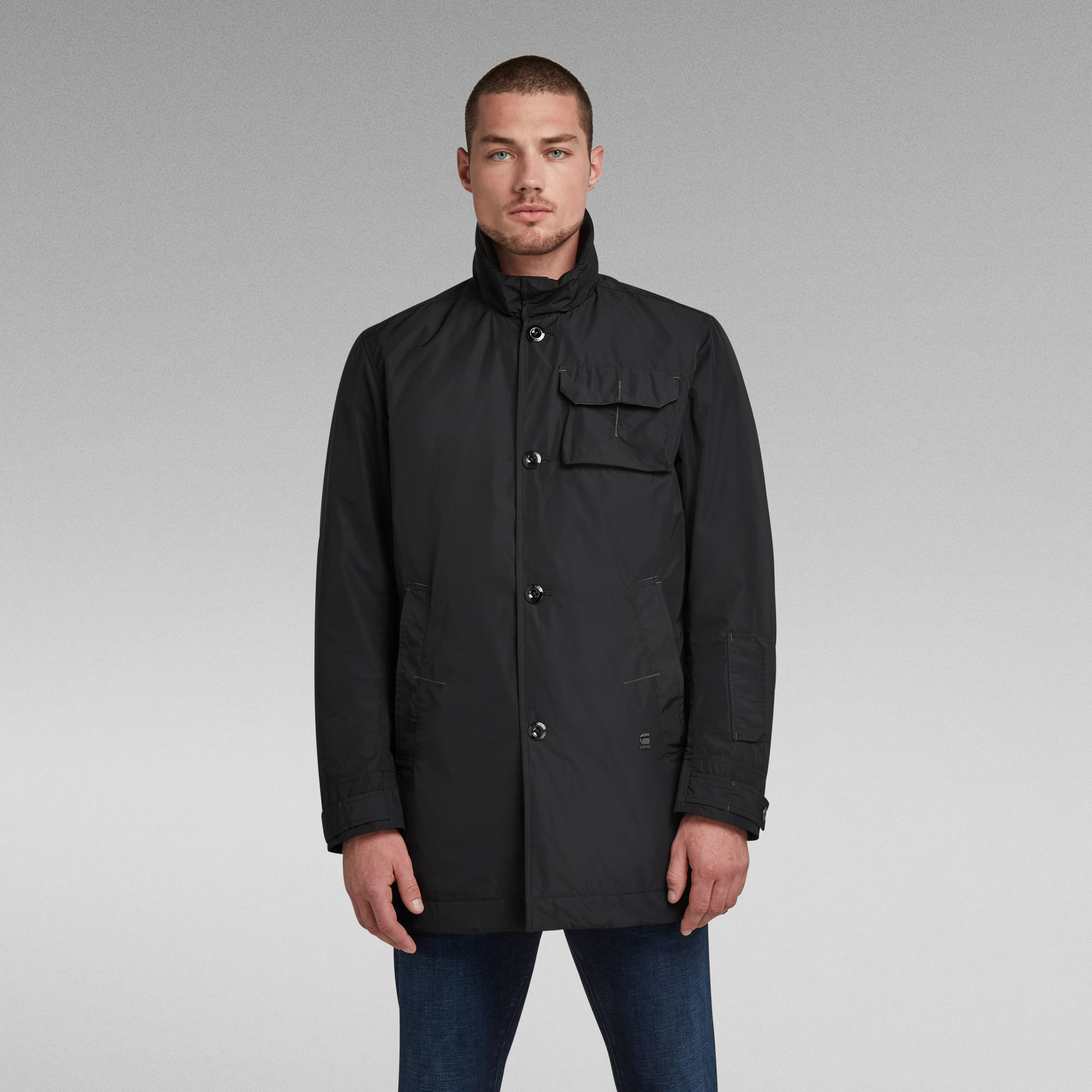 Utility HB Tape Padded Trench Black GStar RAW® PT