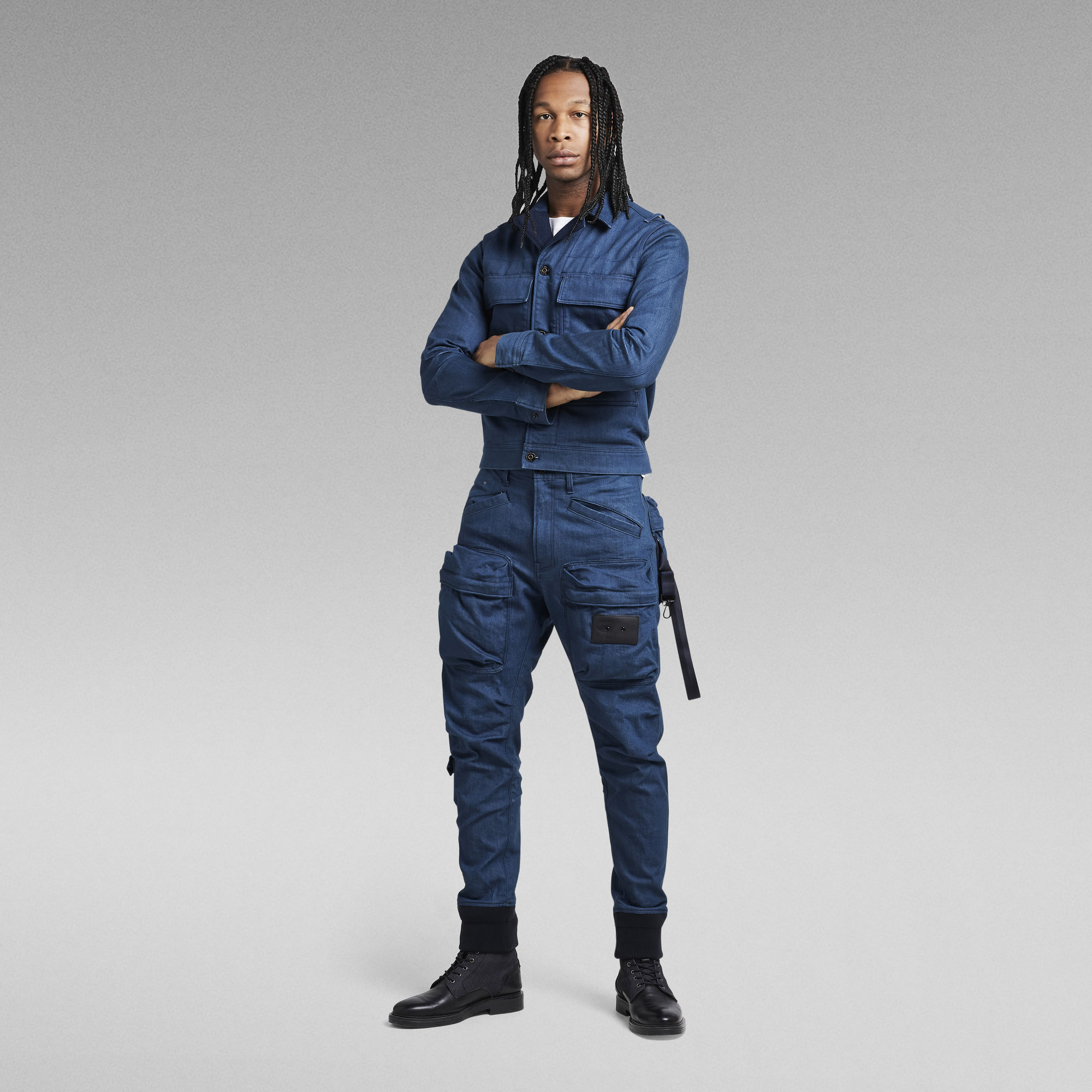 Relaxed Tapered Cargo Pants Dark blue GStar RAW®
