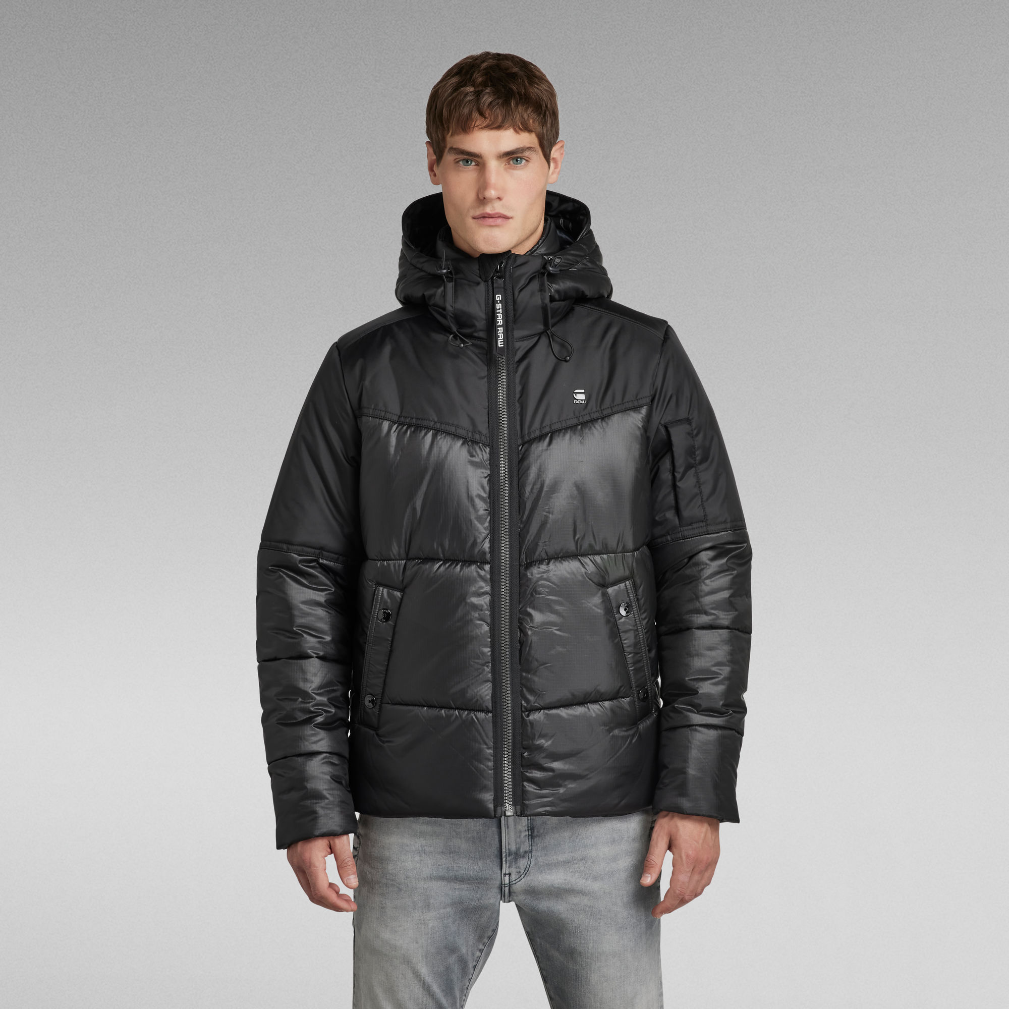 Quilted Hooded Puffer Jacket | Black | G-Star RAW®