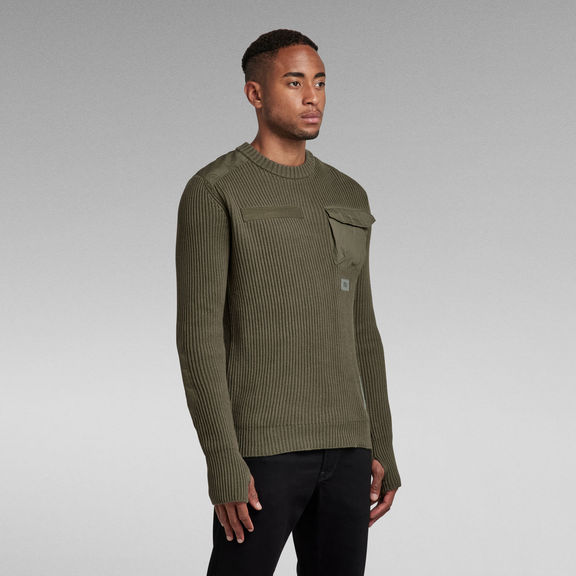 Army Knitted Sweater | Men | Green | G-Star RAW®
