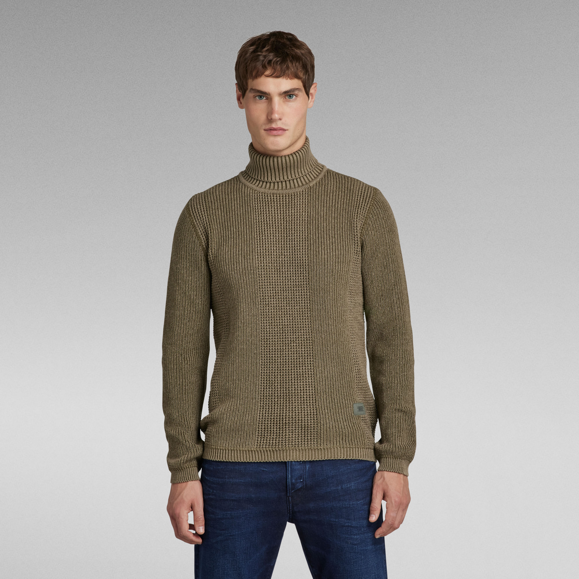 Structured Turtle Knitted Sweater | Green | G-Star RAW®