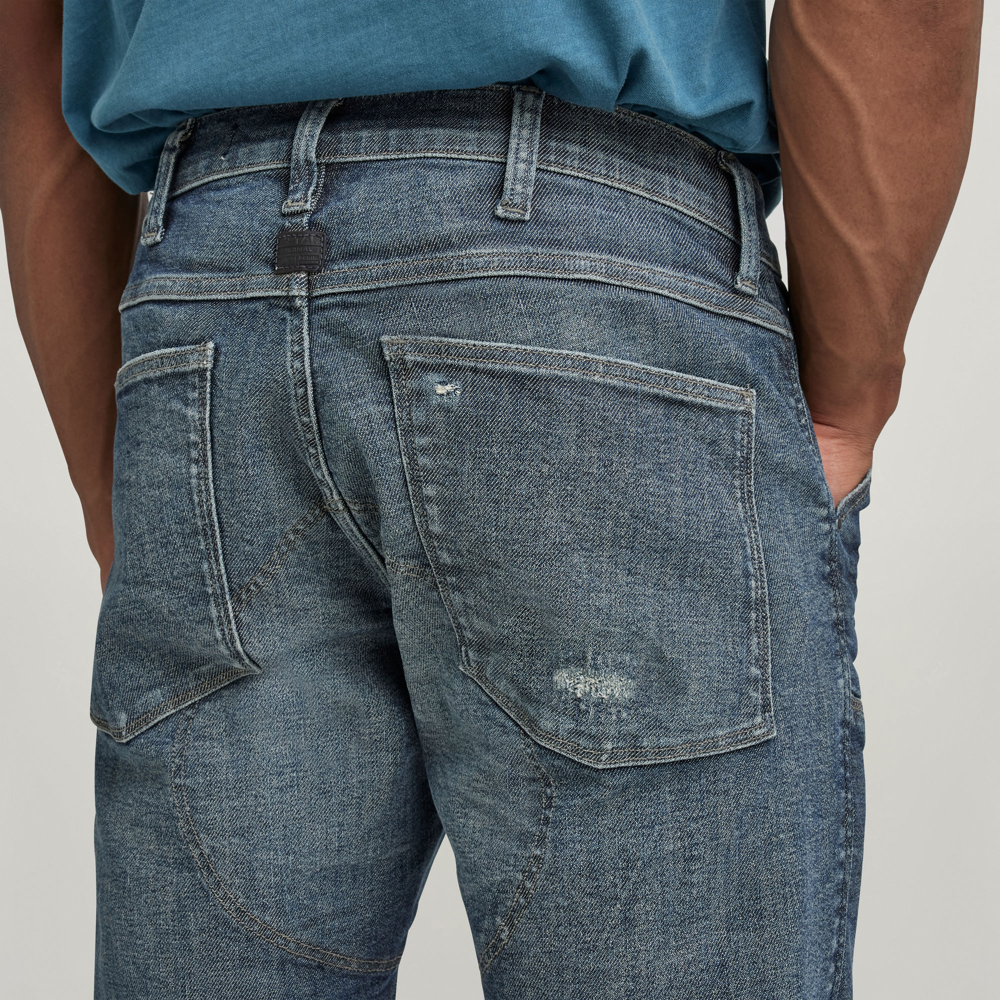 5620 3D Zip Knee Skinny Jeans Medium blue GStar RAW®