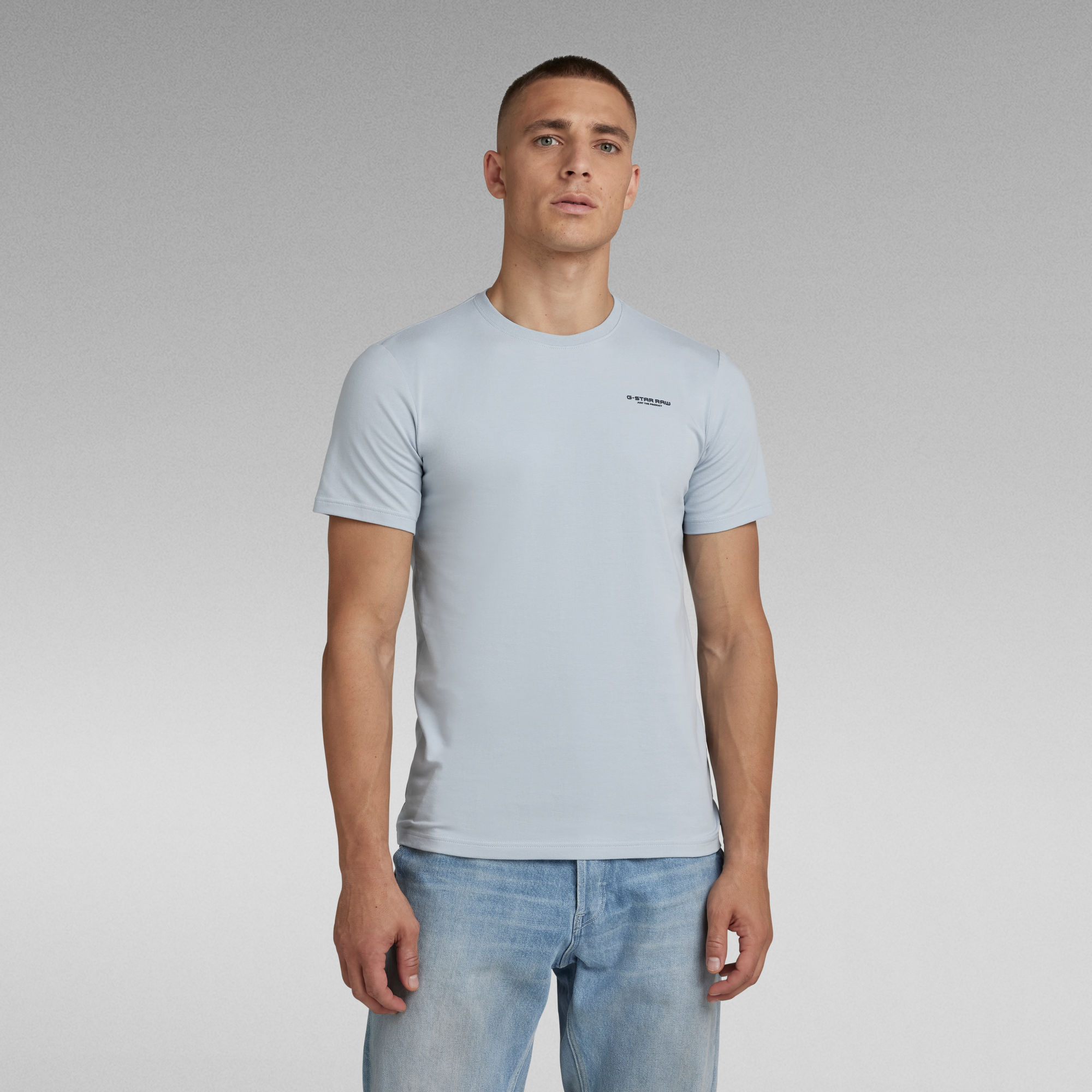 Slim Base T-Shirt | Medium blue | G-Star RAW®