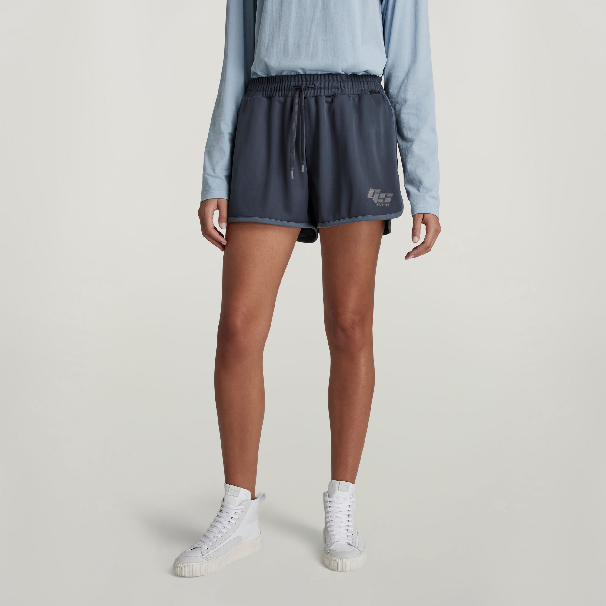 Boxed Graphic Sports Shorts Mittelblau GStar RAW®