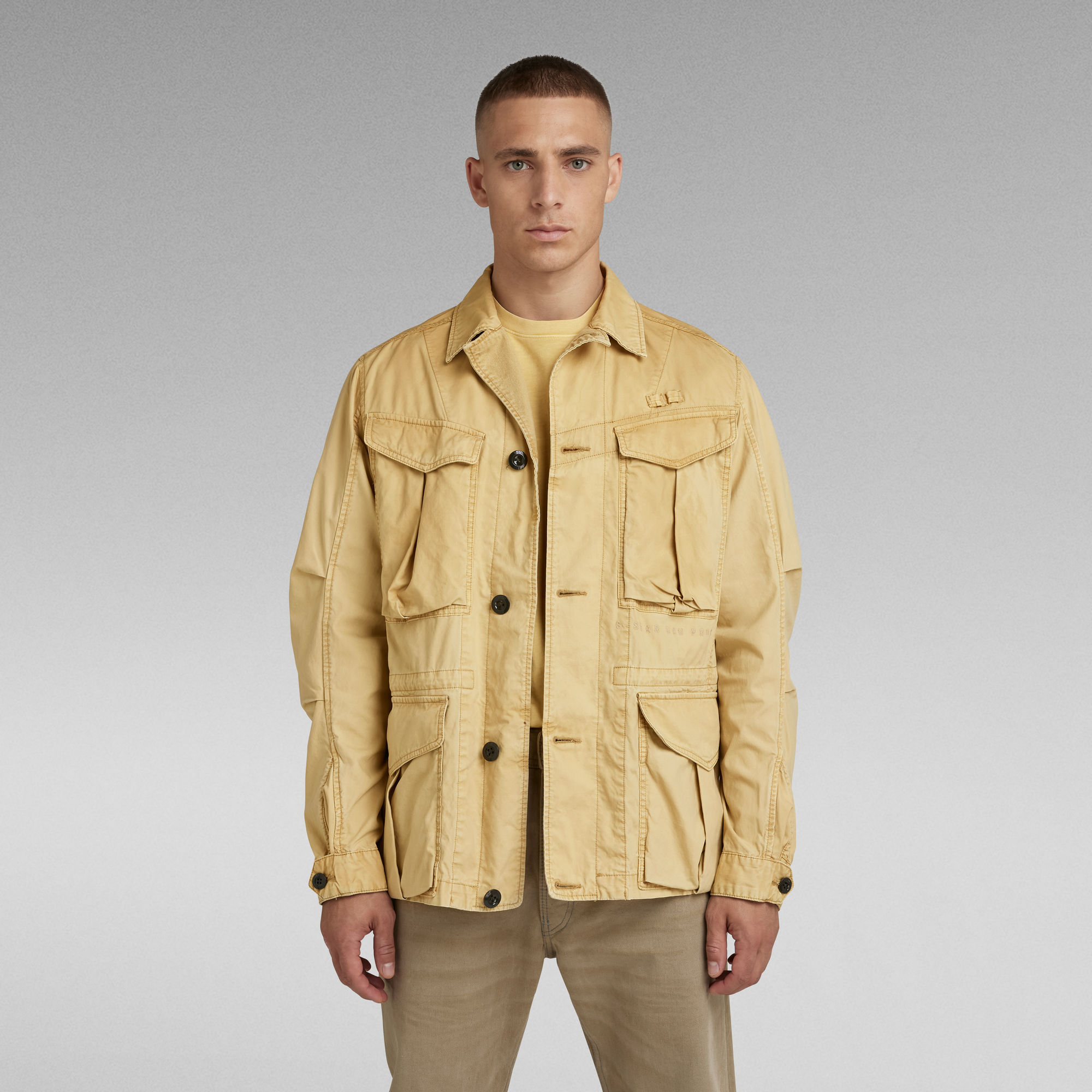 Washed Cargo Field Jacket | Beige | G-Star RAW®